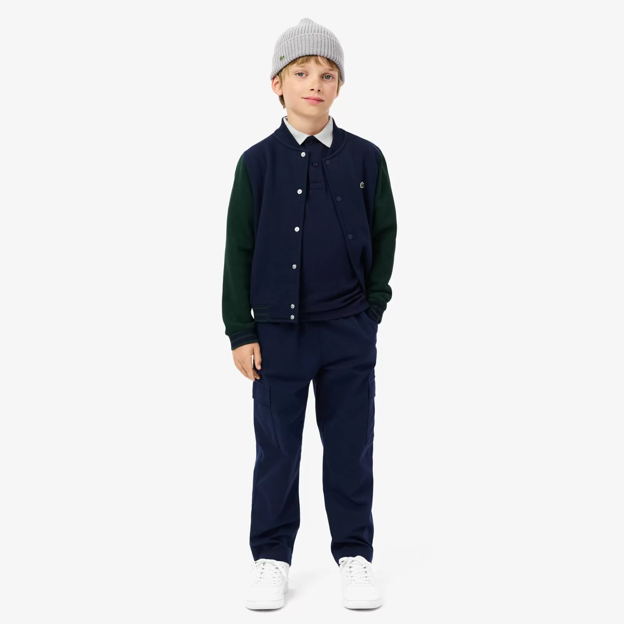 Crianças LACOSTE Moda Menino | Moda Menino^Polo Colorblock em Piqué