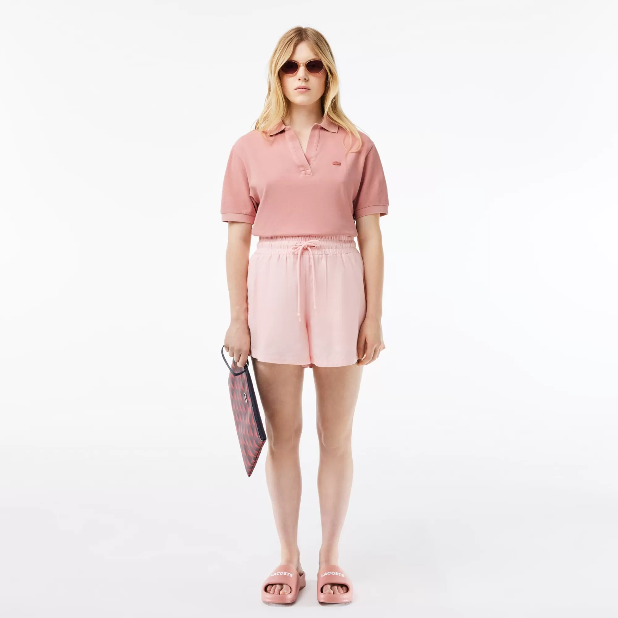 MULHER LACOSTE Polos^Polo com Tingimento Natural Regular Fit