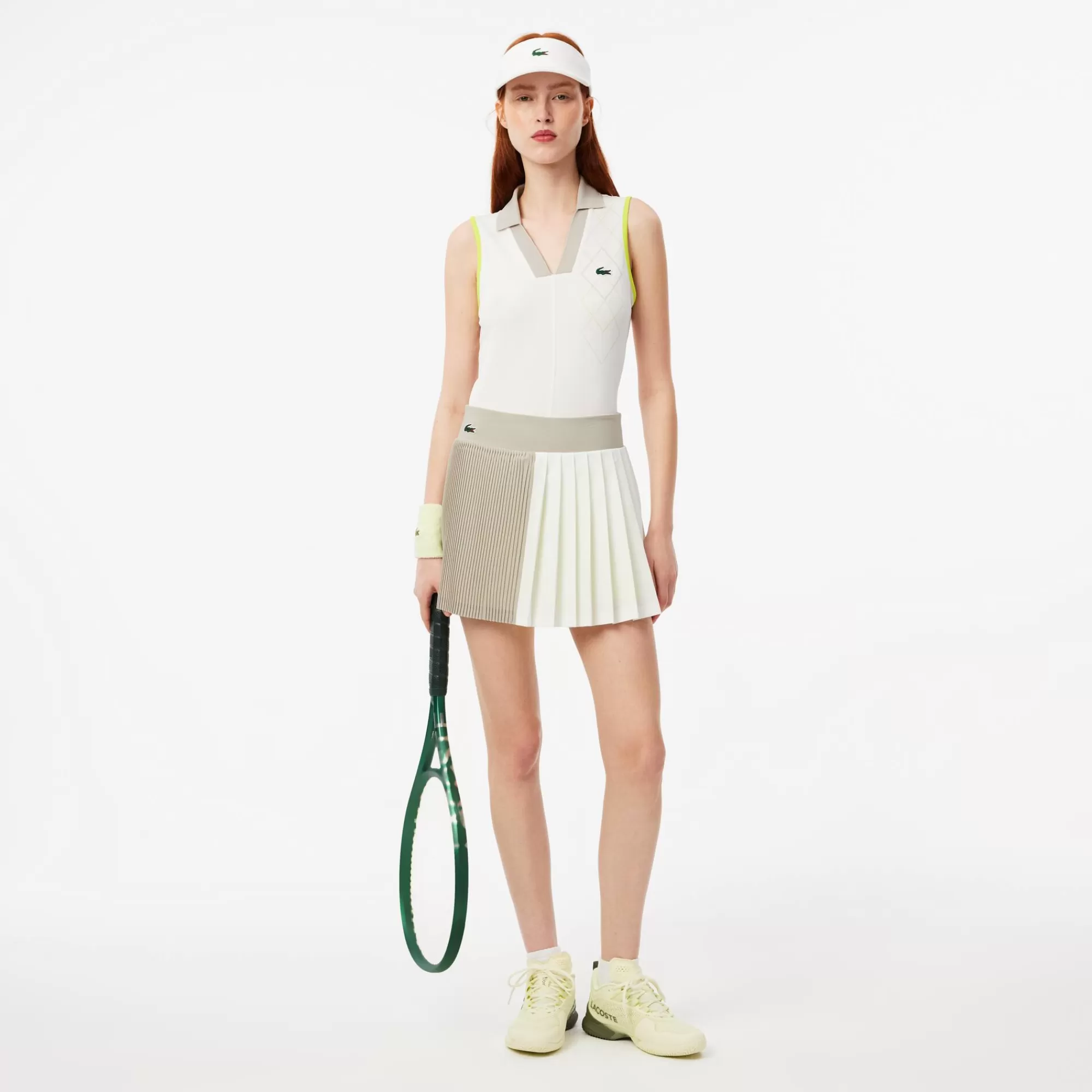 MULHER LACOSTE Ténis | Roupa Deportiva Mulher^Polo de Ténis com Tecnologia Ultra-Dry e Sem Mangas Slim Fit