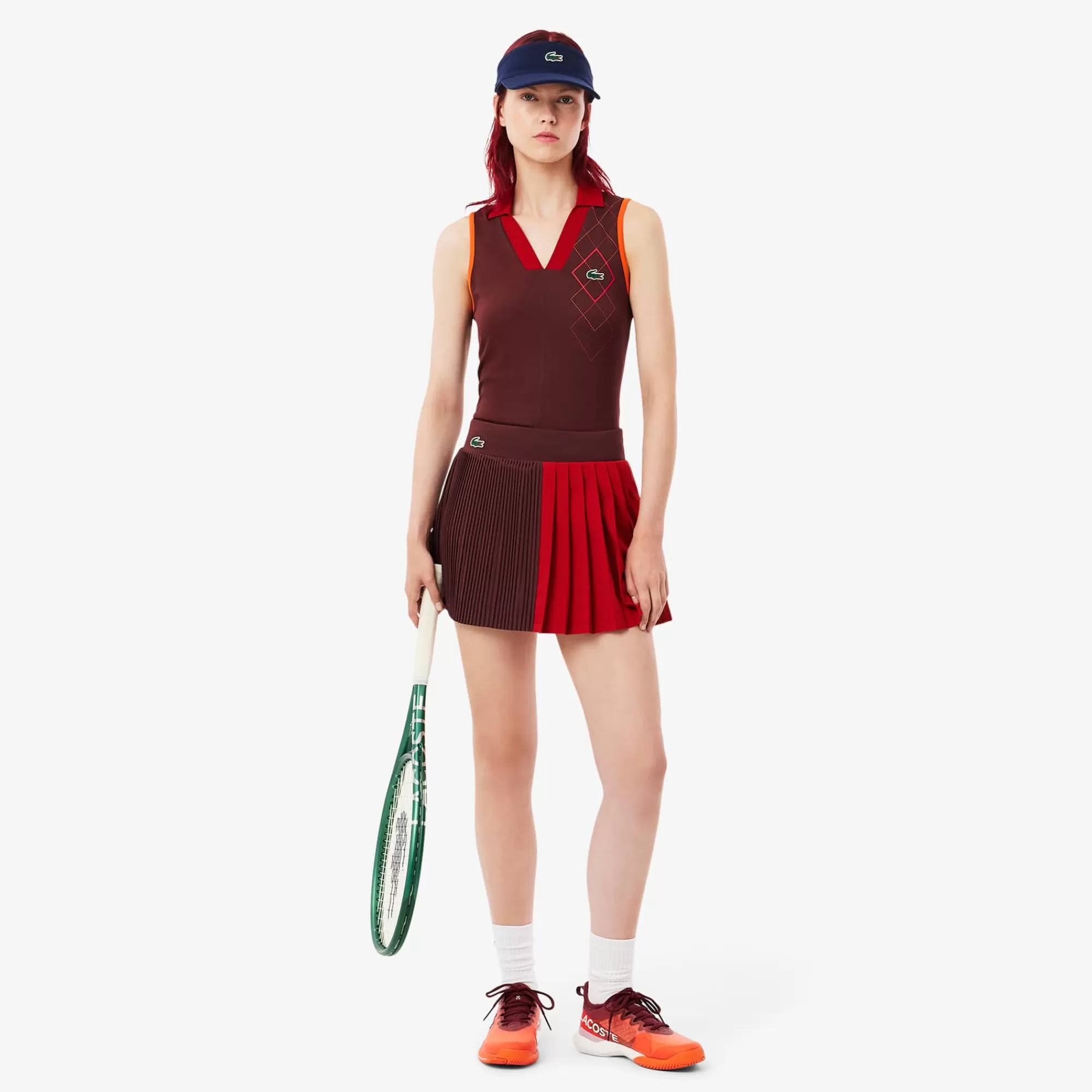 MULHER LACOSTE Ténis | Roupa Deportiva Mulher^Polo de Ténis com Tecnologia Ultra-Dry e Sem Mangas Slim Fit