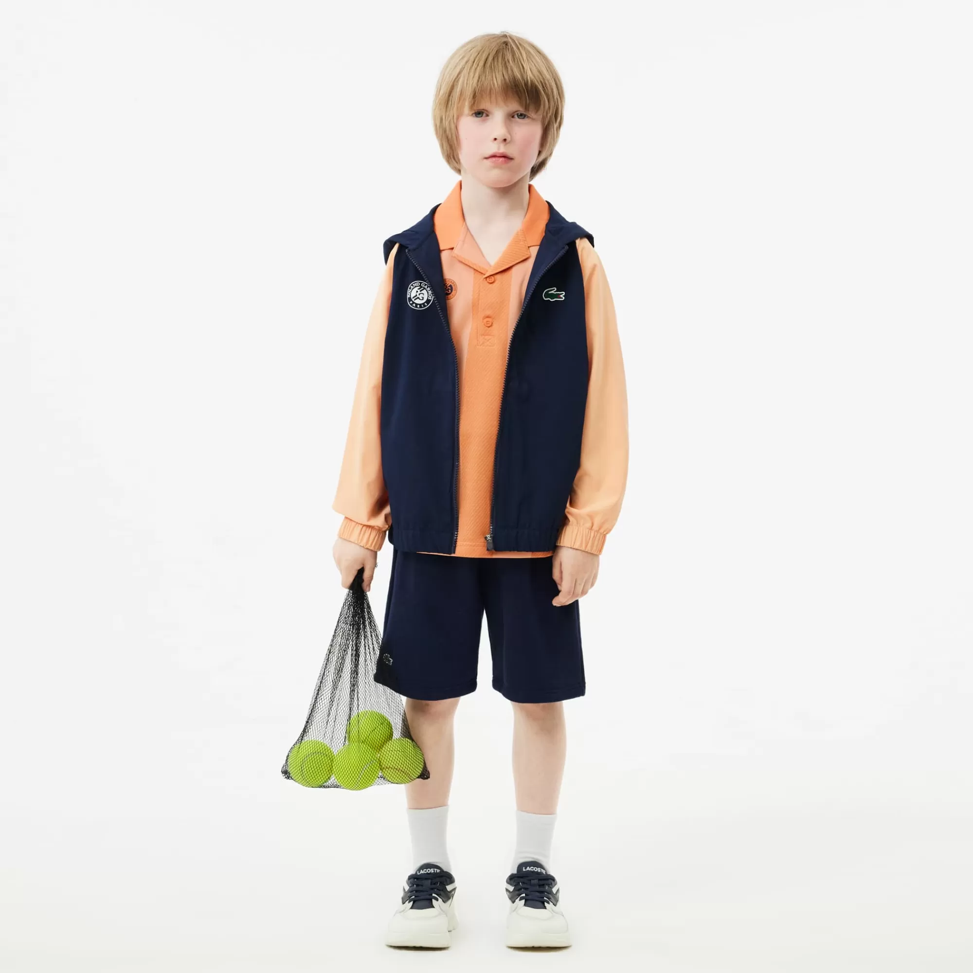 Crianças LACOSTE Moda Menino | Moda Menino^Polo Desportivo Ballboy Edição Roland-Garros