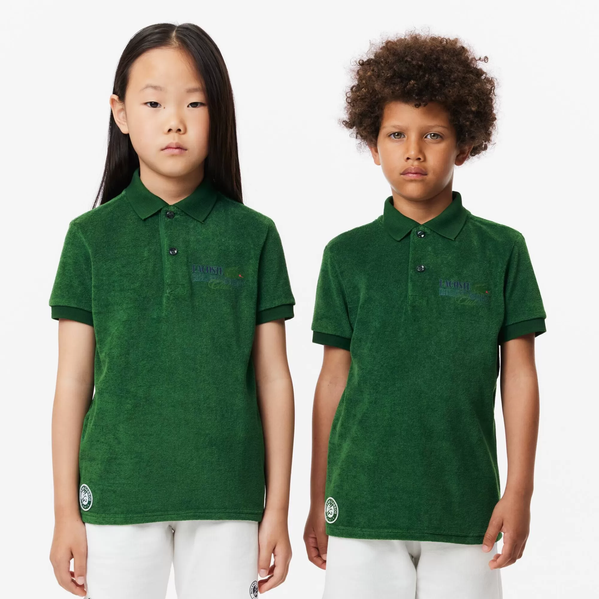 Crianças LACOSTE Moda Menina | Moda Menino^Polo Desportivo Terry Edição Roland-Garros