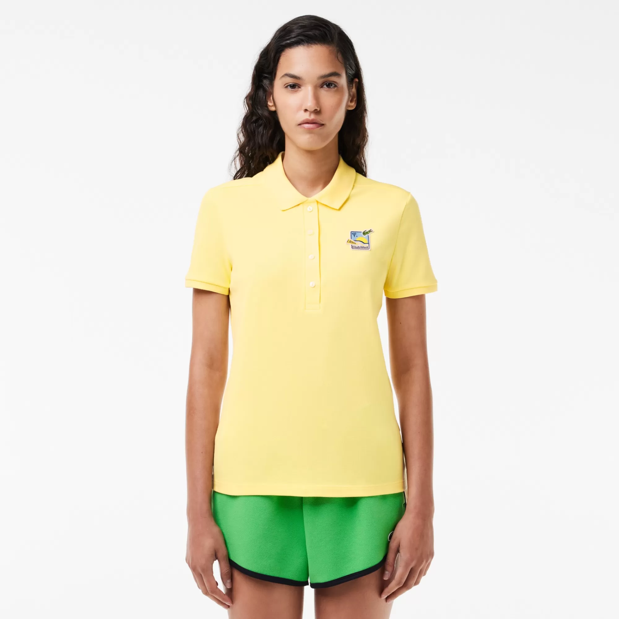 MULHER LACOSTE Polos^Polo Elástico Edição Club Med Slim Fit