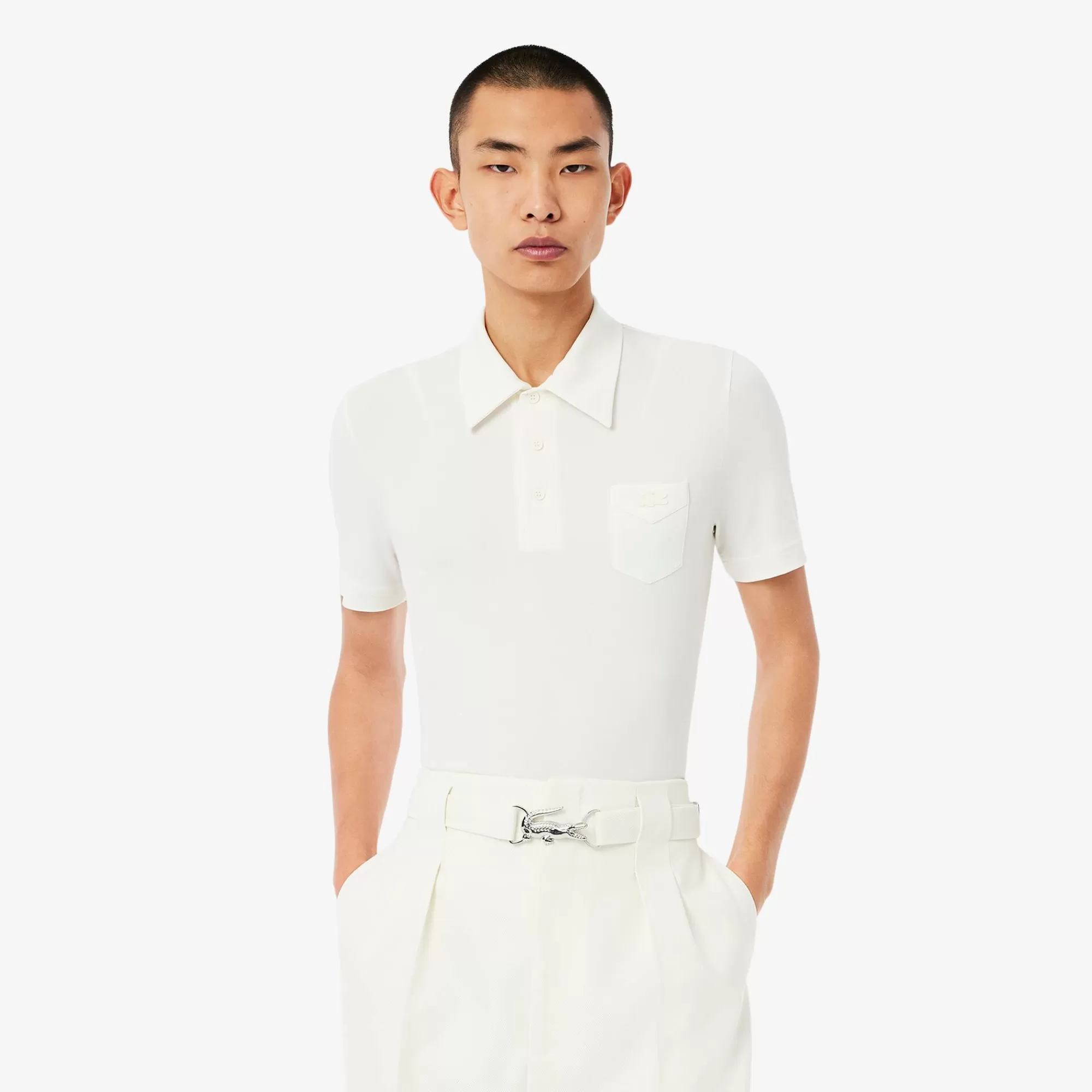 LACOSTE Polos^Polo em Jersey FW24 Runway