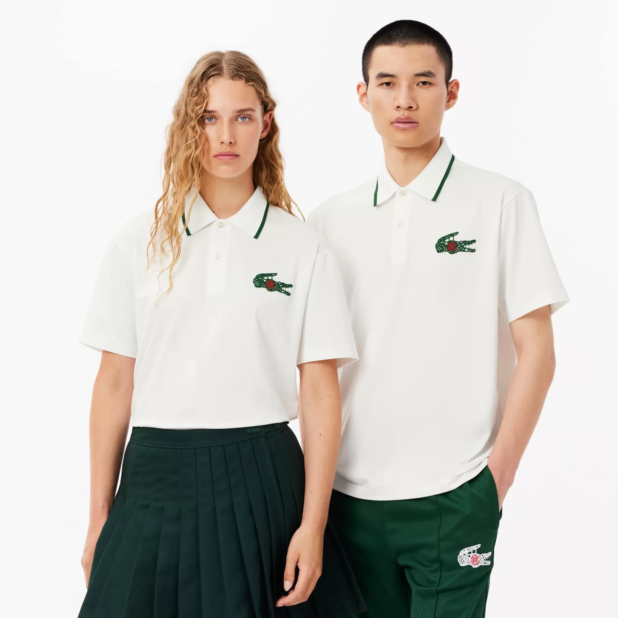 MULHER LACOSTE Polos | Polos^Polo em Jersey x CLOT com Tecnologia Ultra Dry Loose Fit