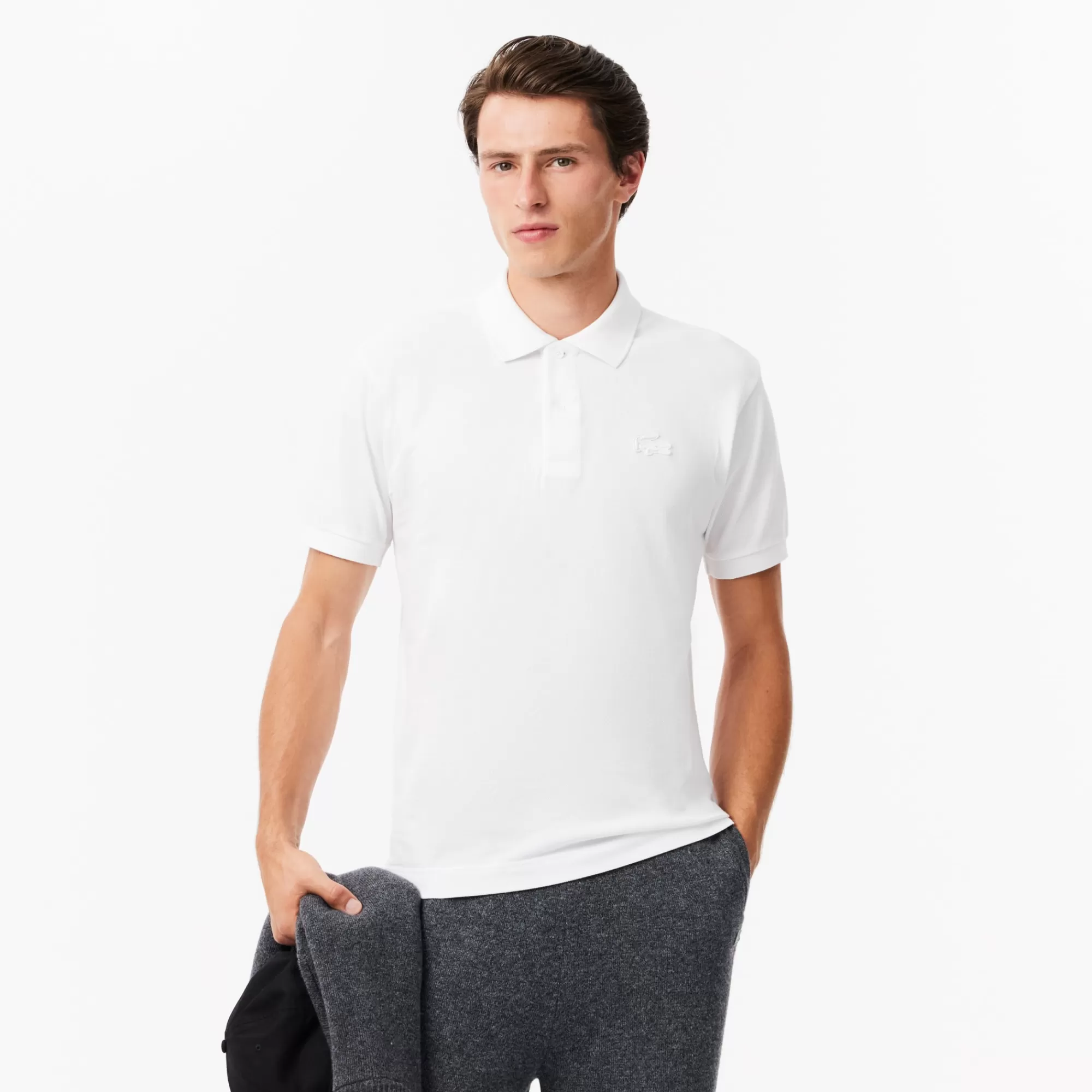 LACOSTE Polos^Polo L.12.12 com Emblema Classic Fit