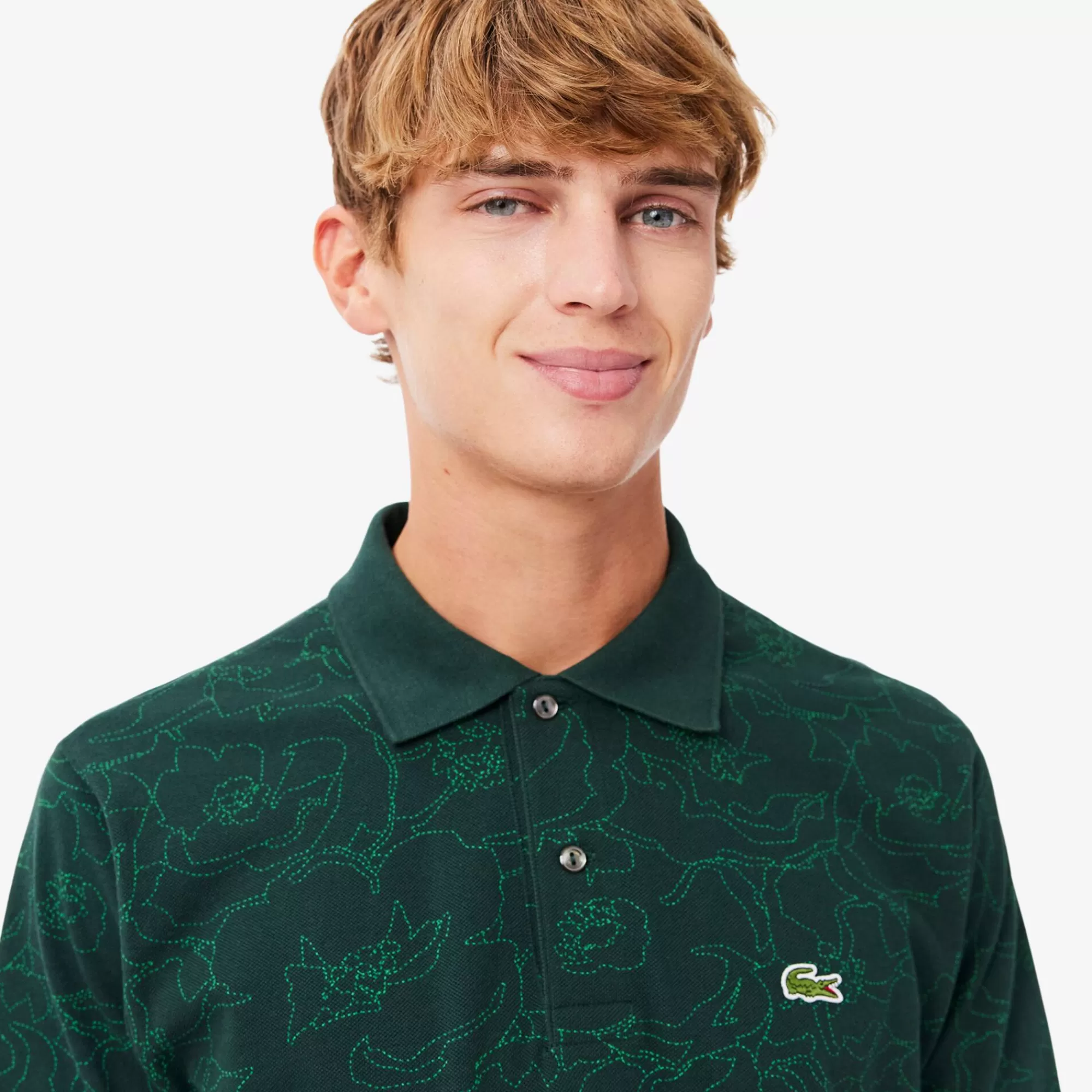 LACOSTE Polos^Polo L.12.12 com Estampado Floral Classic Fit