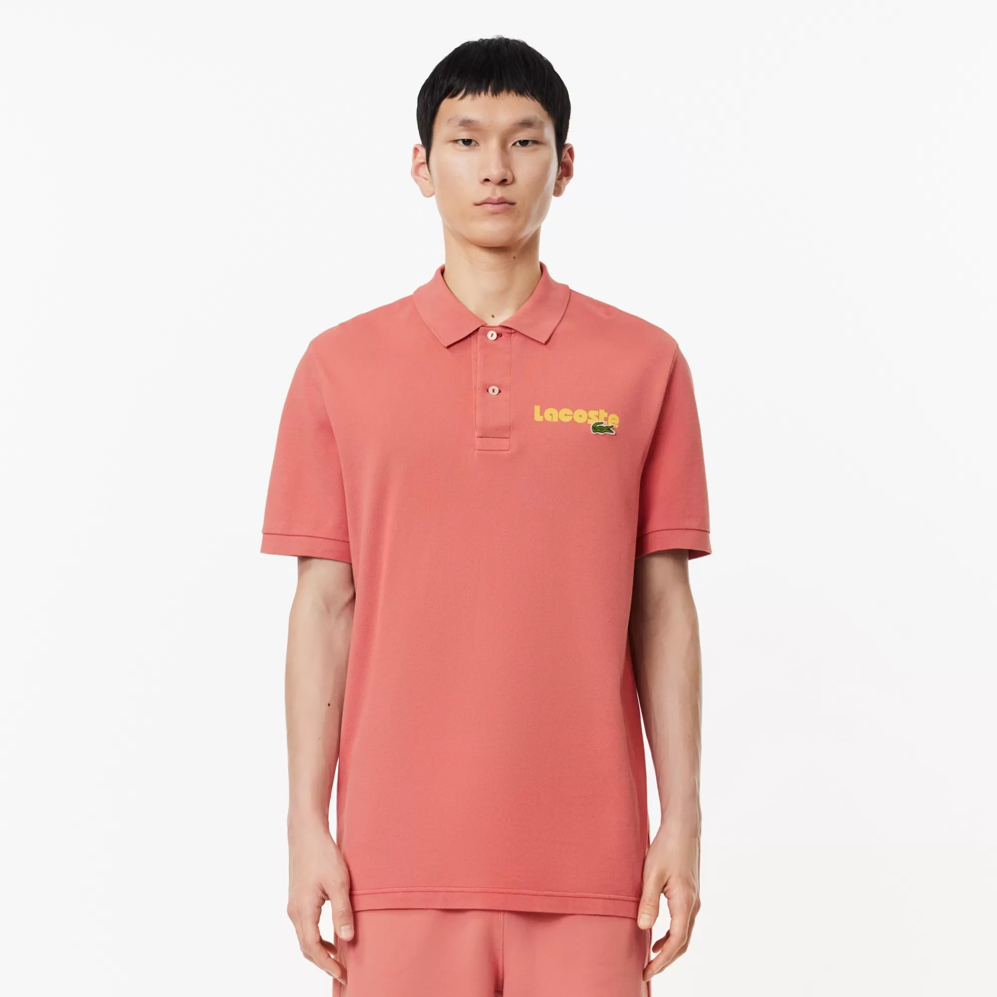 LACOSTE Polos^Polo L.12.12 de Efeito Lavado Regular Fit