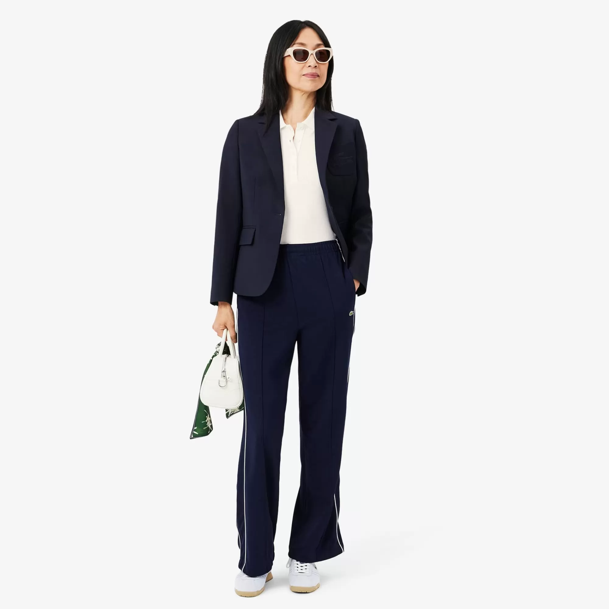 MULHER LACOSTE Polos^Polo L.12.D de Algodão Canelado Slim Fit