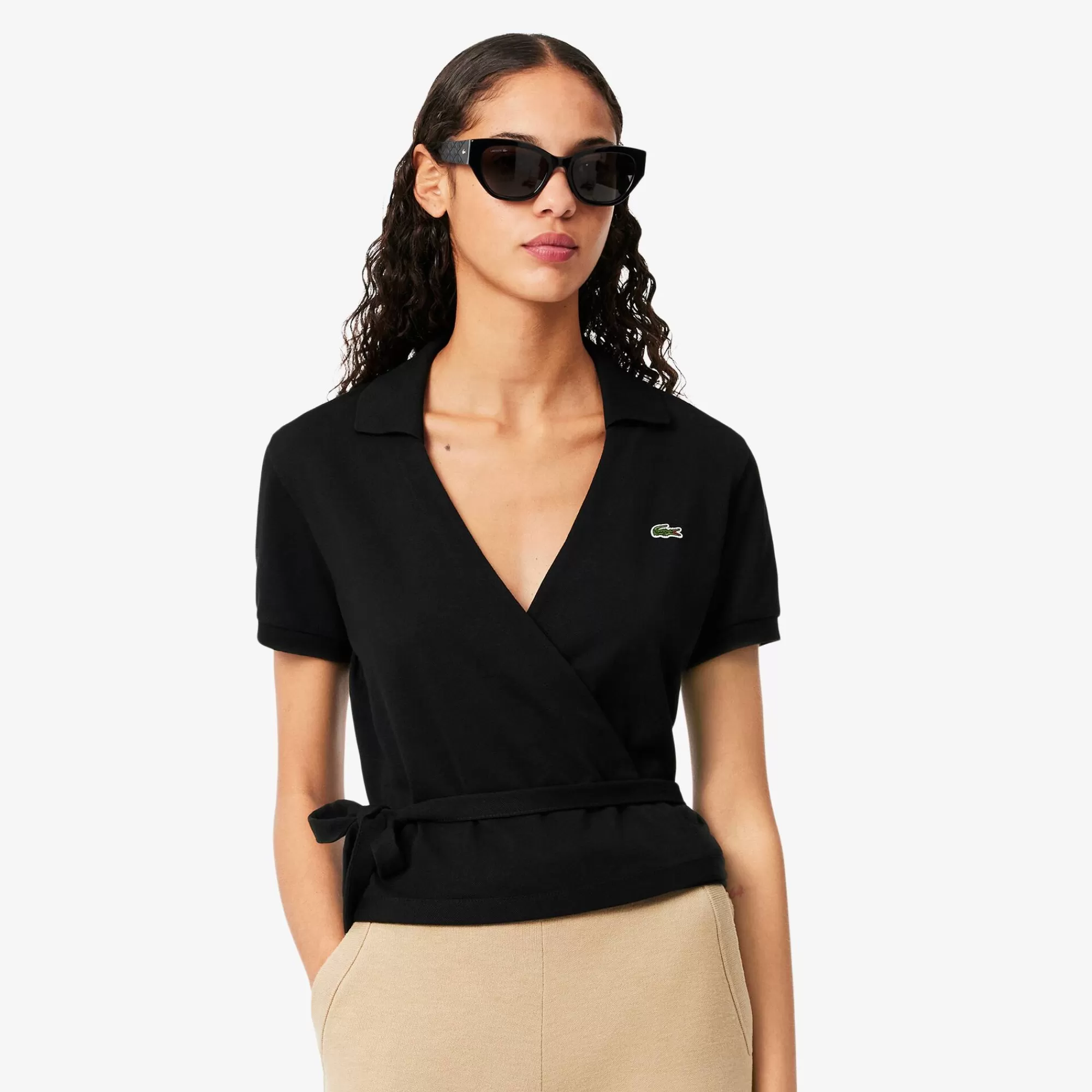 MULHER LACOSTE Polos^Polo Mini Piqué Elástico