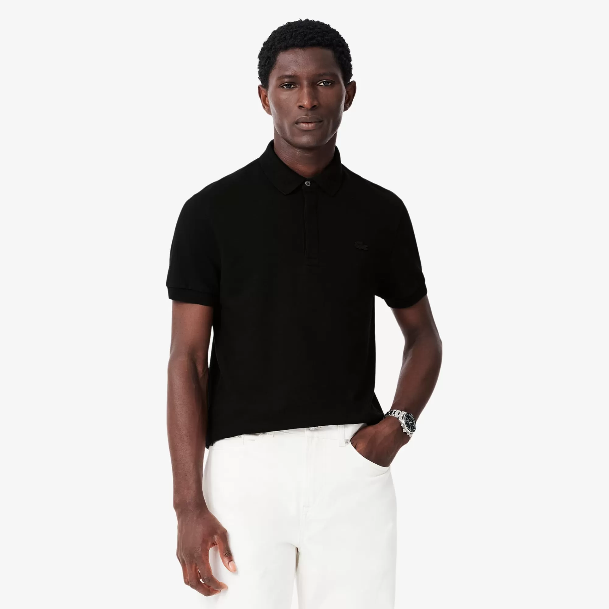 LACOSTE Polos^Polo Paris em Piqué Elástico Regular Fit