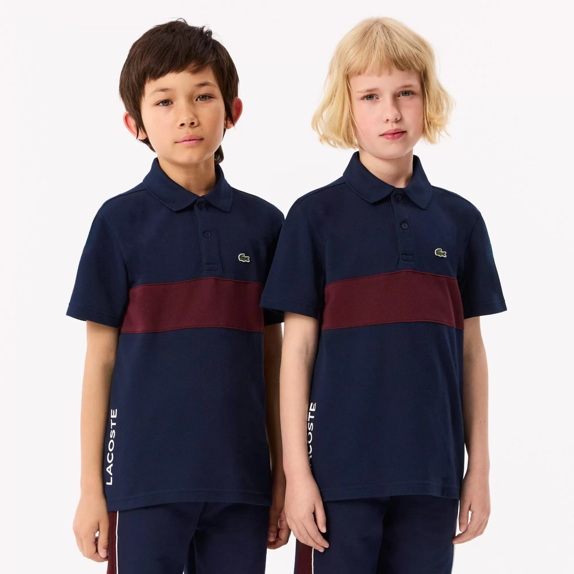 Crianças LACOSTE Moda Menina | Moda Menino^Polo Petit Piqué com Risca em Contraste