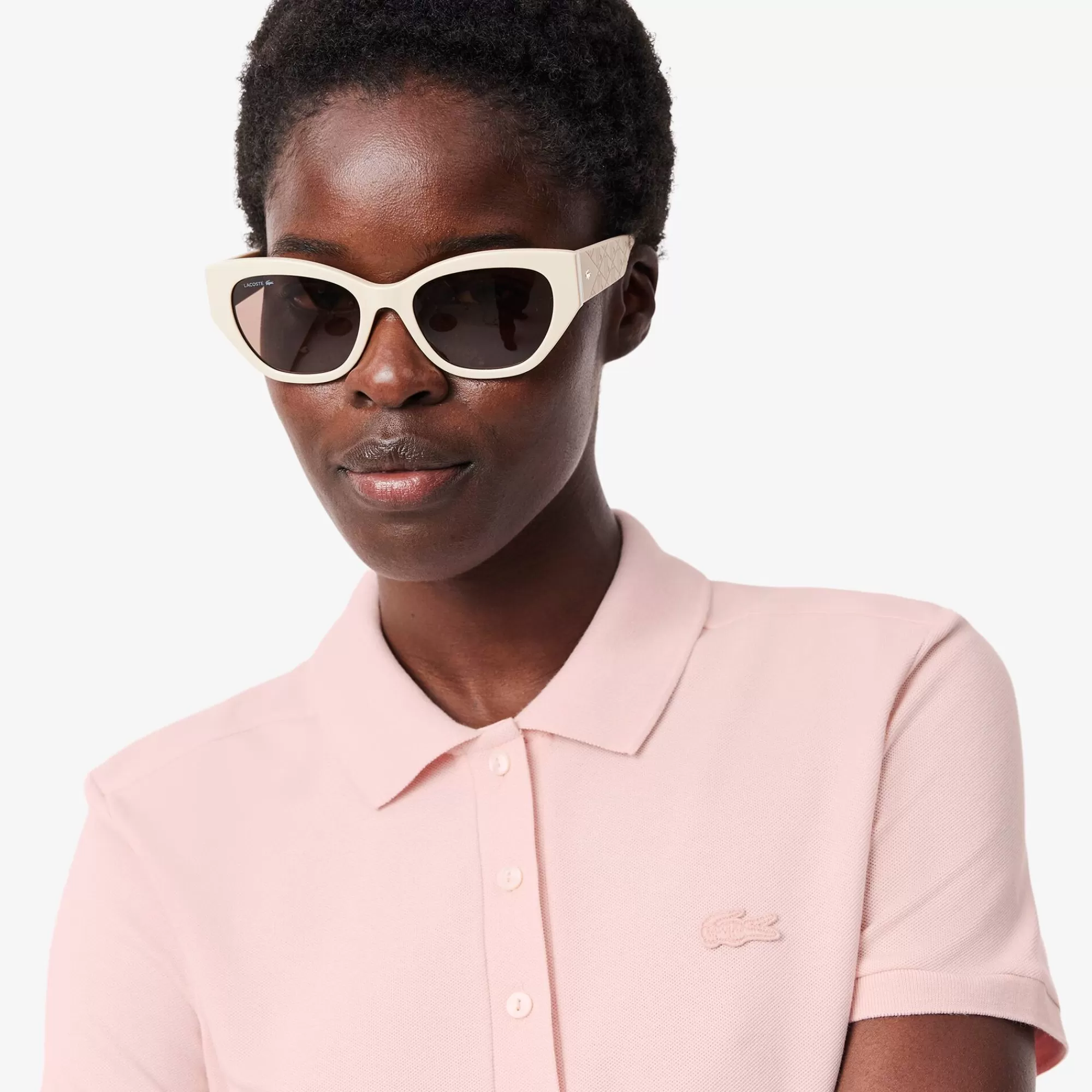 MULHER LACOSTE Polos^Polo piqué de algodão stretch para Mulher