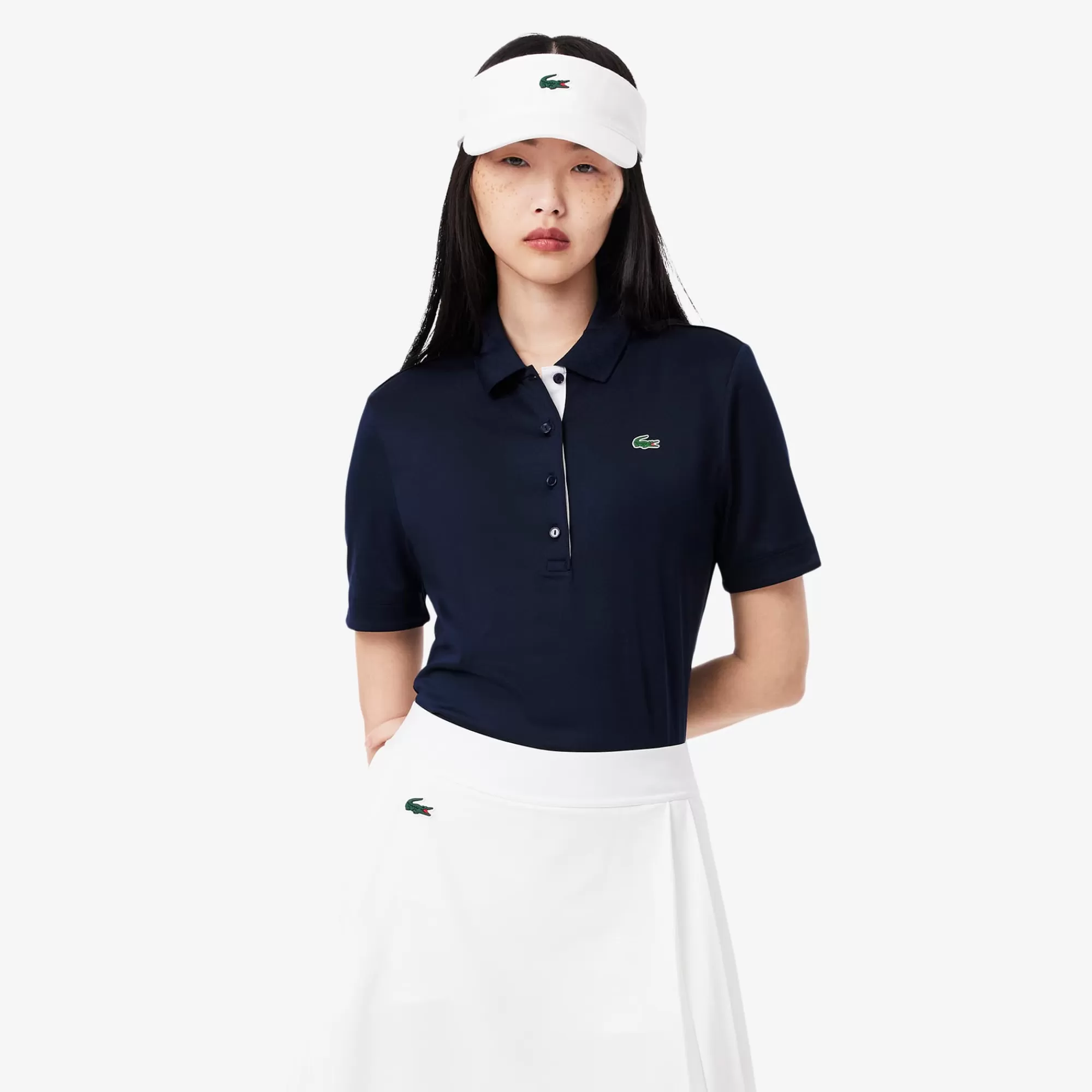 MULHER LACOSTE Golfe | Roupa Deportiva Mulher^Polo Piqué de Golf Elásticos com Proteção UV Slim Fit