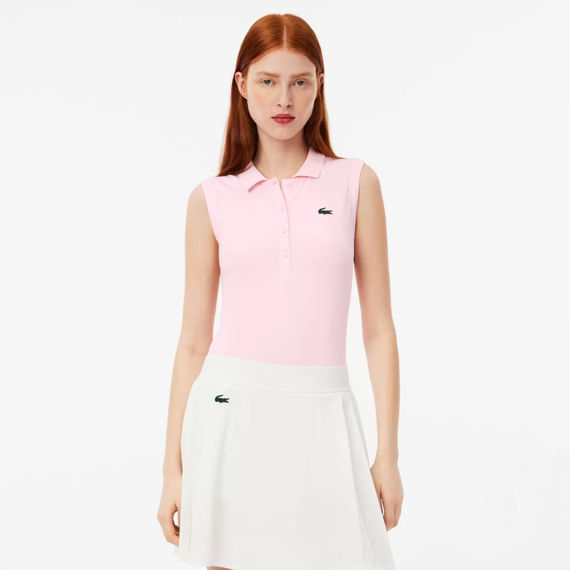 MULHER LACOSTE Golfe | Roupa Deportiva Mulher^Polo Piqué de Golf Elásticos com Proteção UV Slim Fit