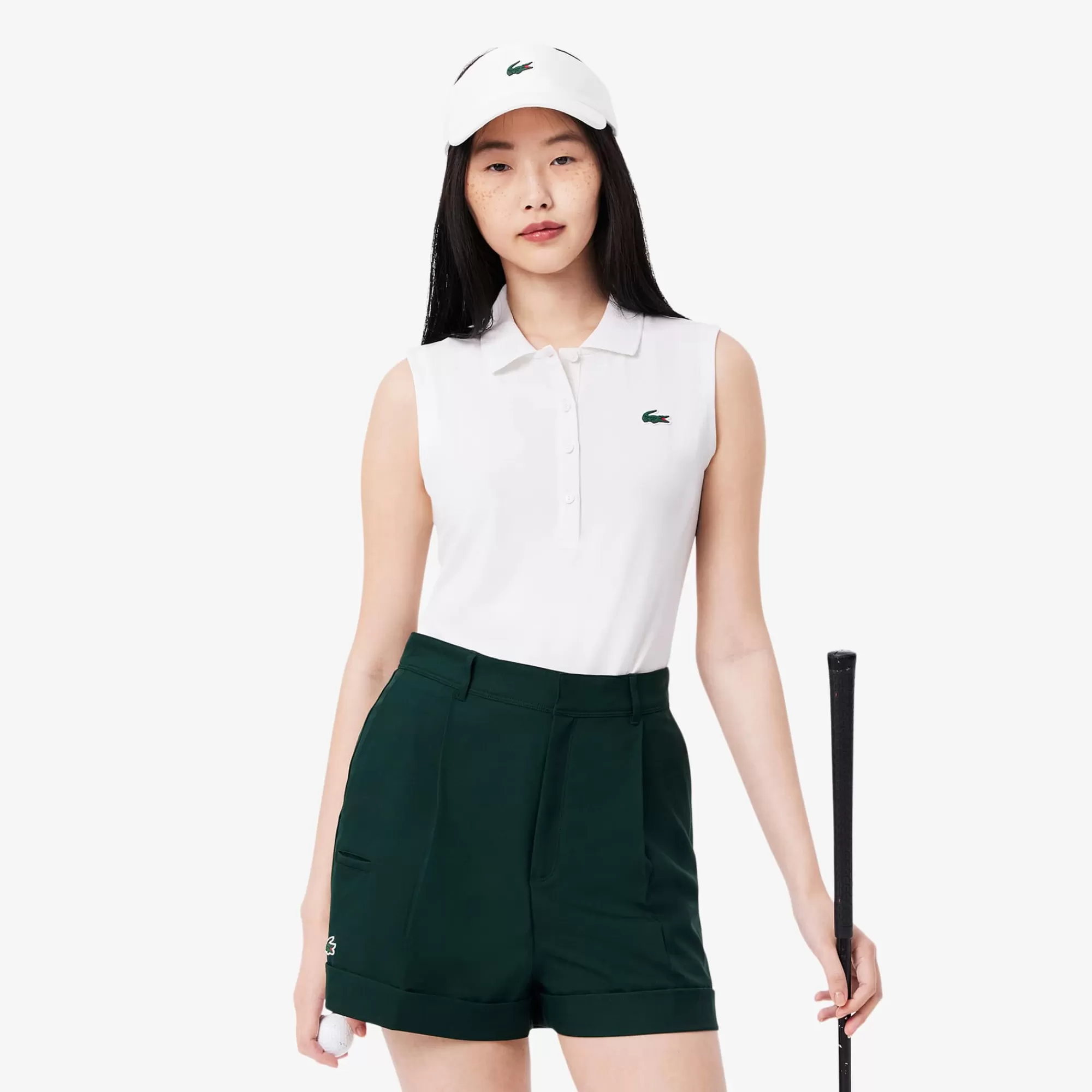 MULHER LACOSTE Golfe | Roupa Deportiva Mulher^Polo Piqué de Golf Elásticos com Proteção UV Slim Fit