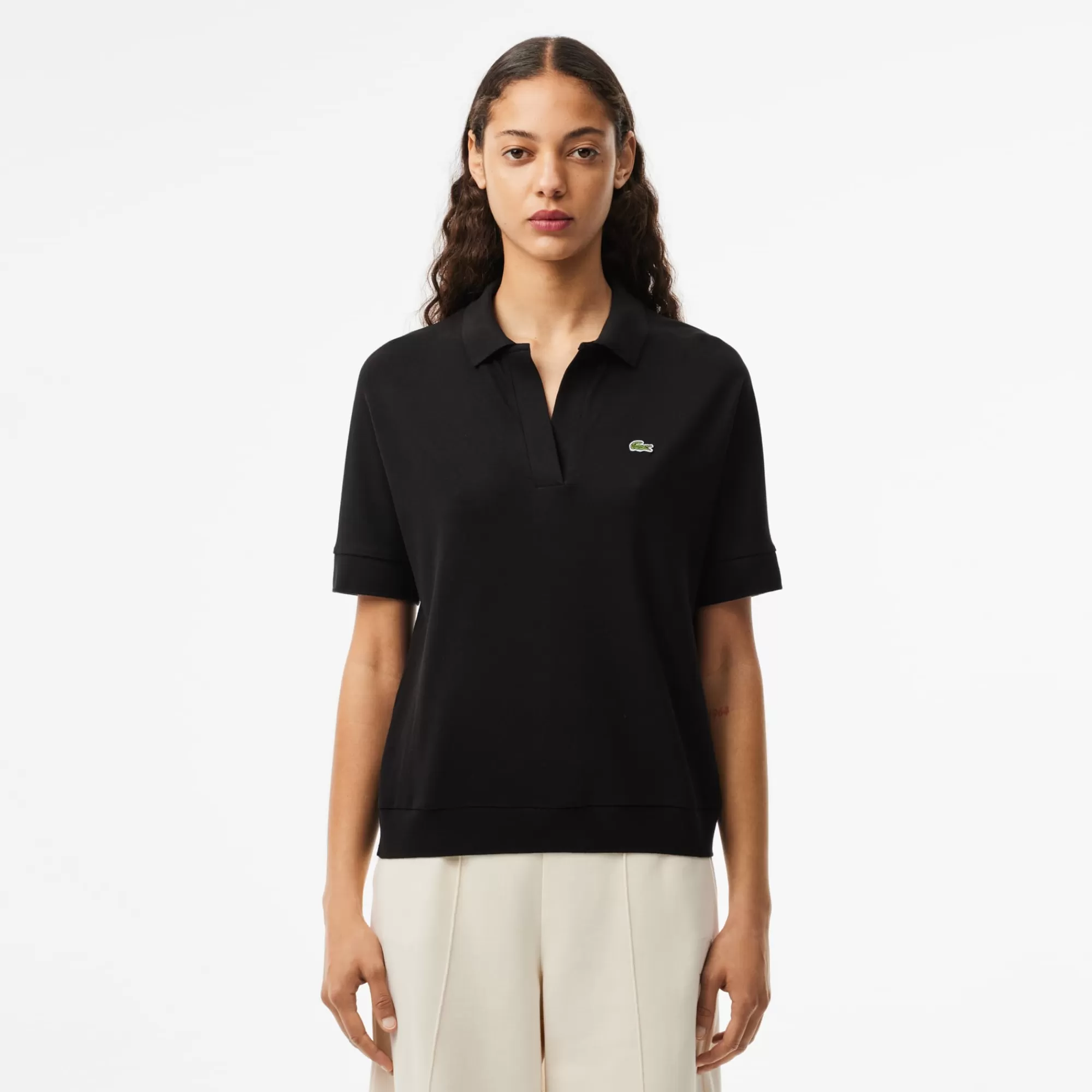 MULHER LACOSTE Polos^Polo Piqué Fluido Relaxed Fit