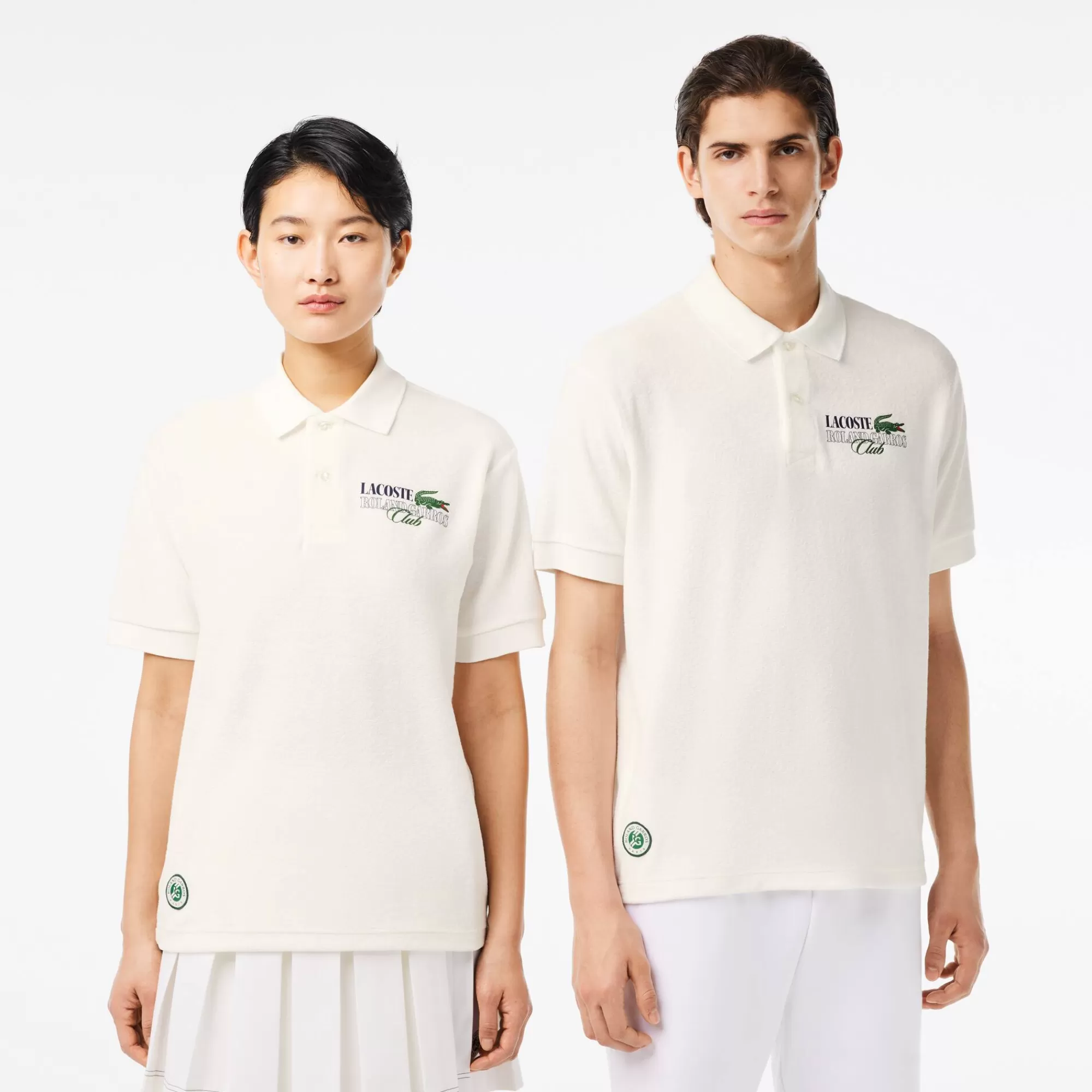 MULHER LACOSTE Ténis | Roupa Deportiva Mulher^Polo Shirt Terry Edição Roland-Garros Relaxed Fit