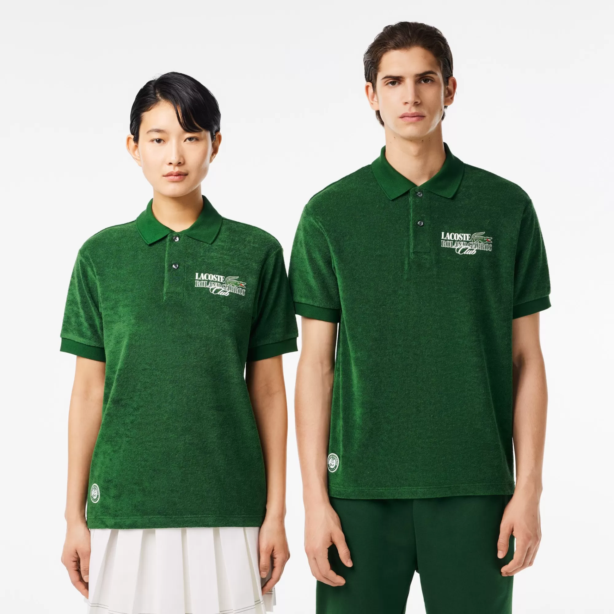 MULHER LACOSTE Ténis | Roupa Deportiva Mulher^Polo Shirt Terry Edição Roland-Garros Relaxed Fit