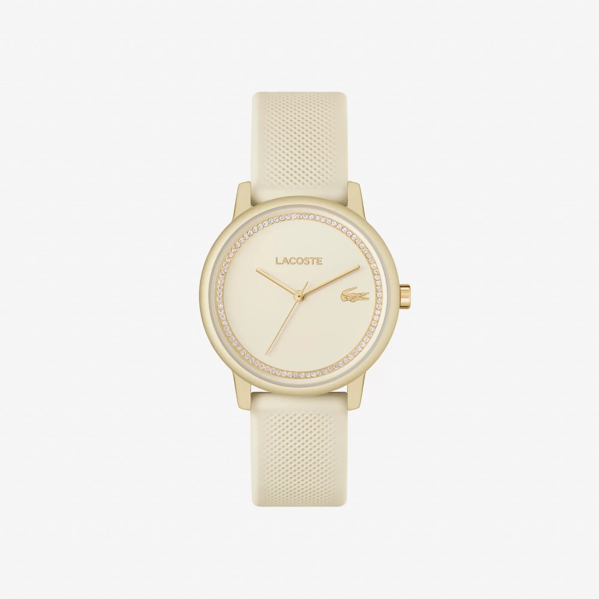 MULHER LACOSTE Relógios^Relógio de 3 ponteiros .12.12 Go Champagne em silicone