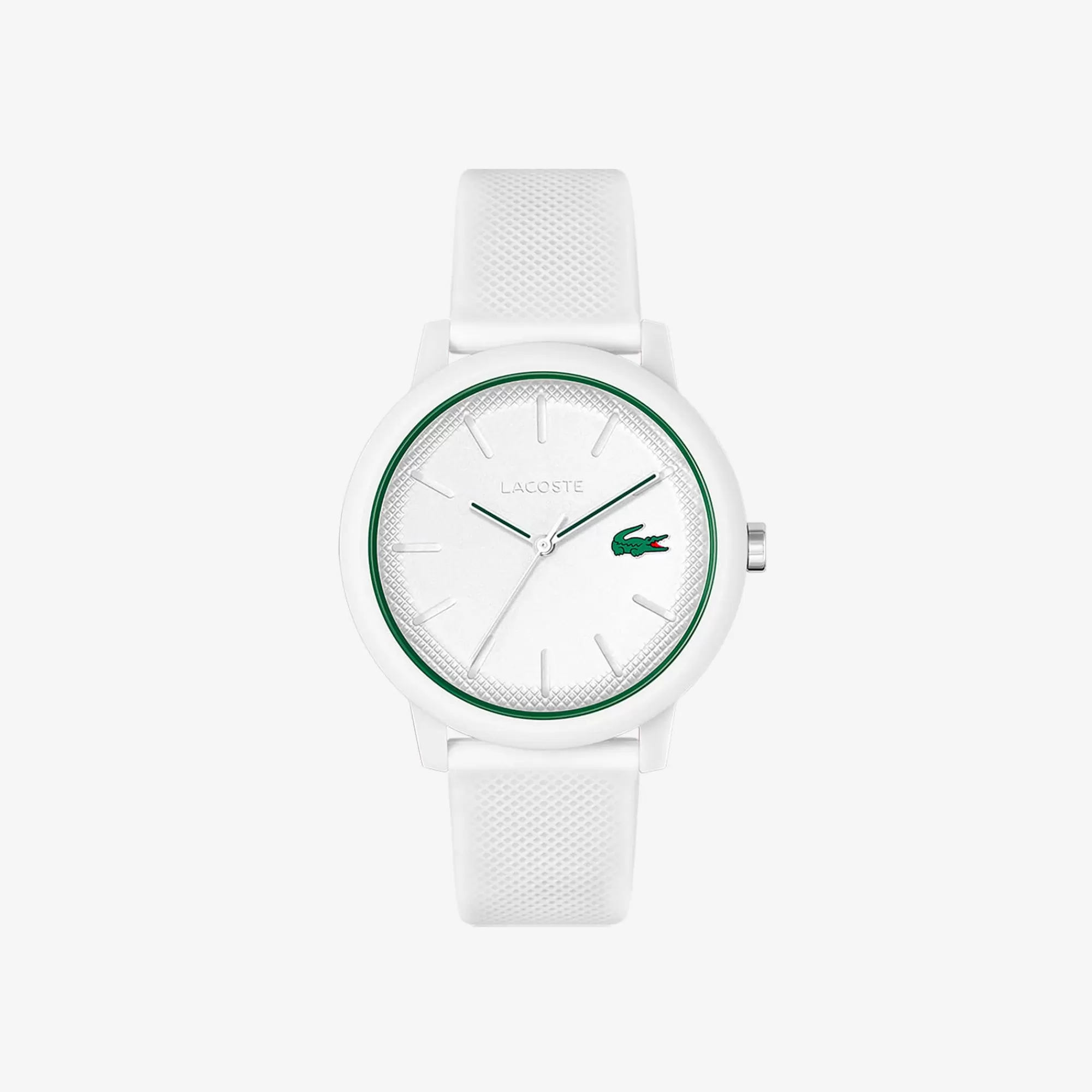 LACOSTE Relógios^Relógio .12.12 com pulseira de silicone branco para homem