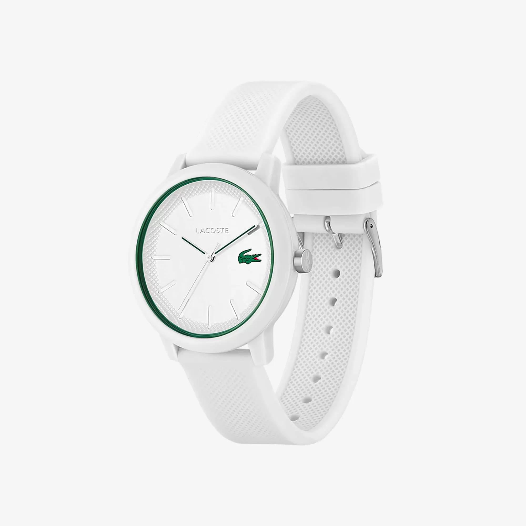 LACOSTE Relógios^Relógio .12.12 com pulseira de silicone branco para homem