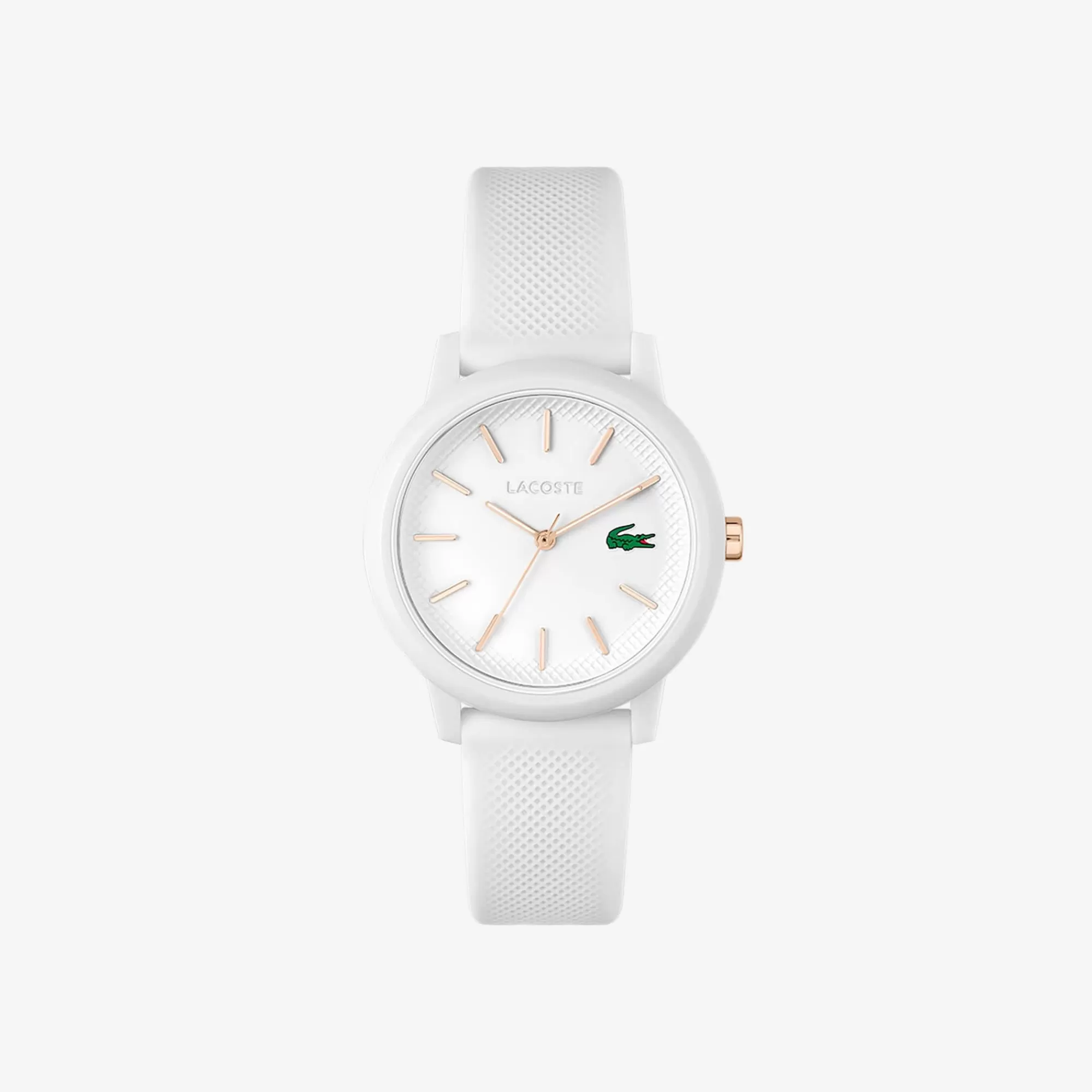 MULHER LACOSTE Relógios^Relógio .12.12 com pulseira de silicone branco, para mulher