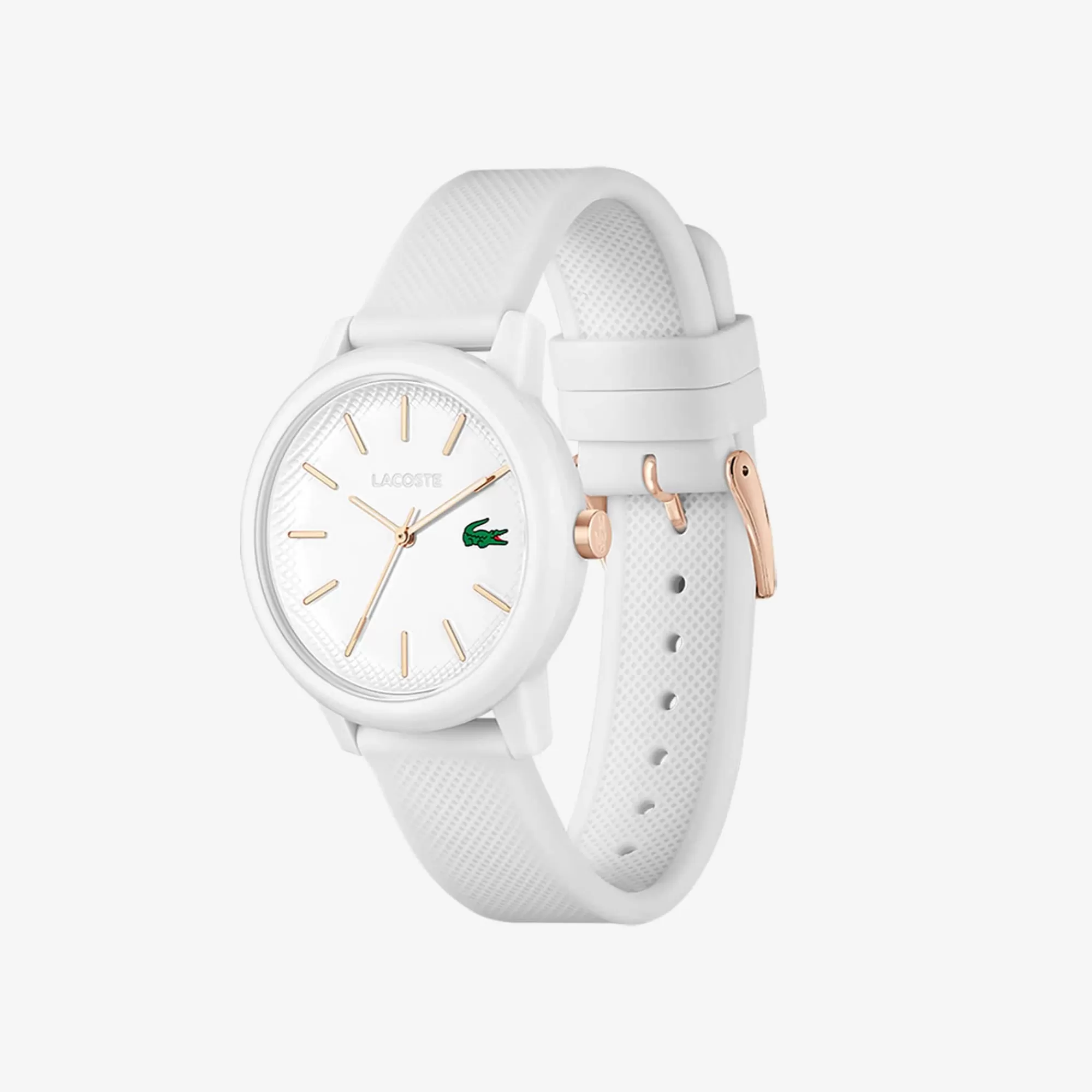 MULHER LACOSTE Relógios^Relógio .12.12 com pulseira de silicone branco, para mulher