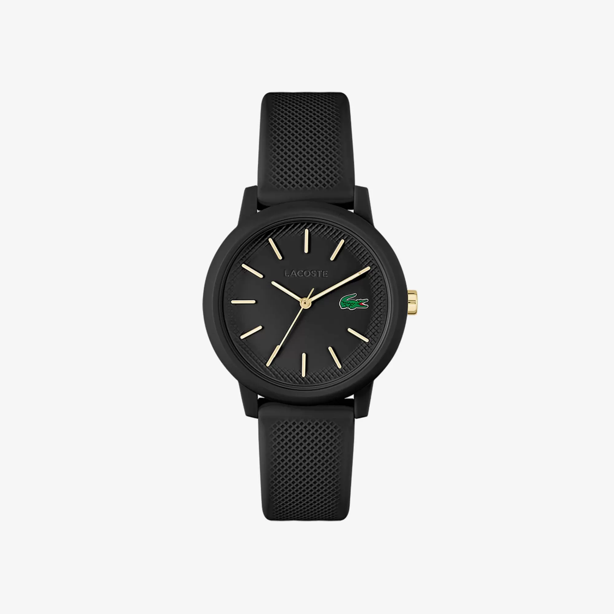 MULHER LACOSTE Relógios^Relógio .12.12 com pulseira de silicone preto, para mulher