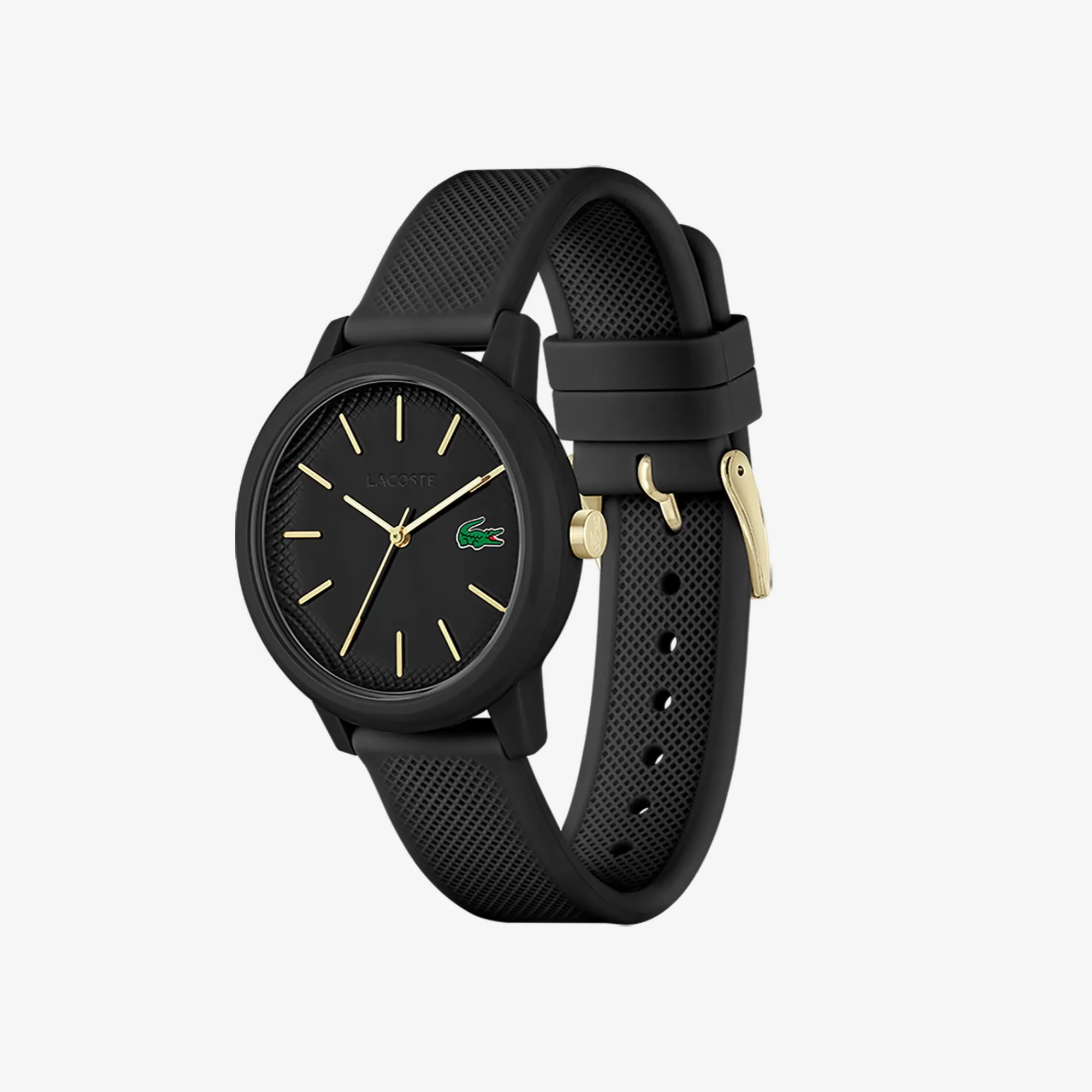 MULHER LACOSTE Relógios^Relógio .12.12 com pulseira de silicone preto, para mulher