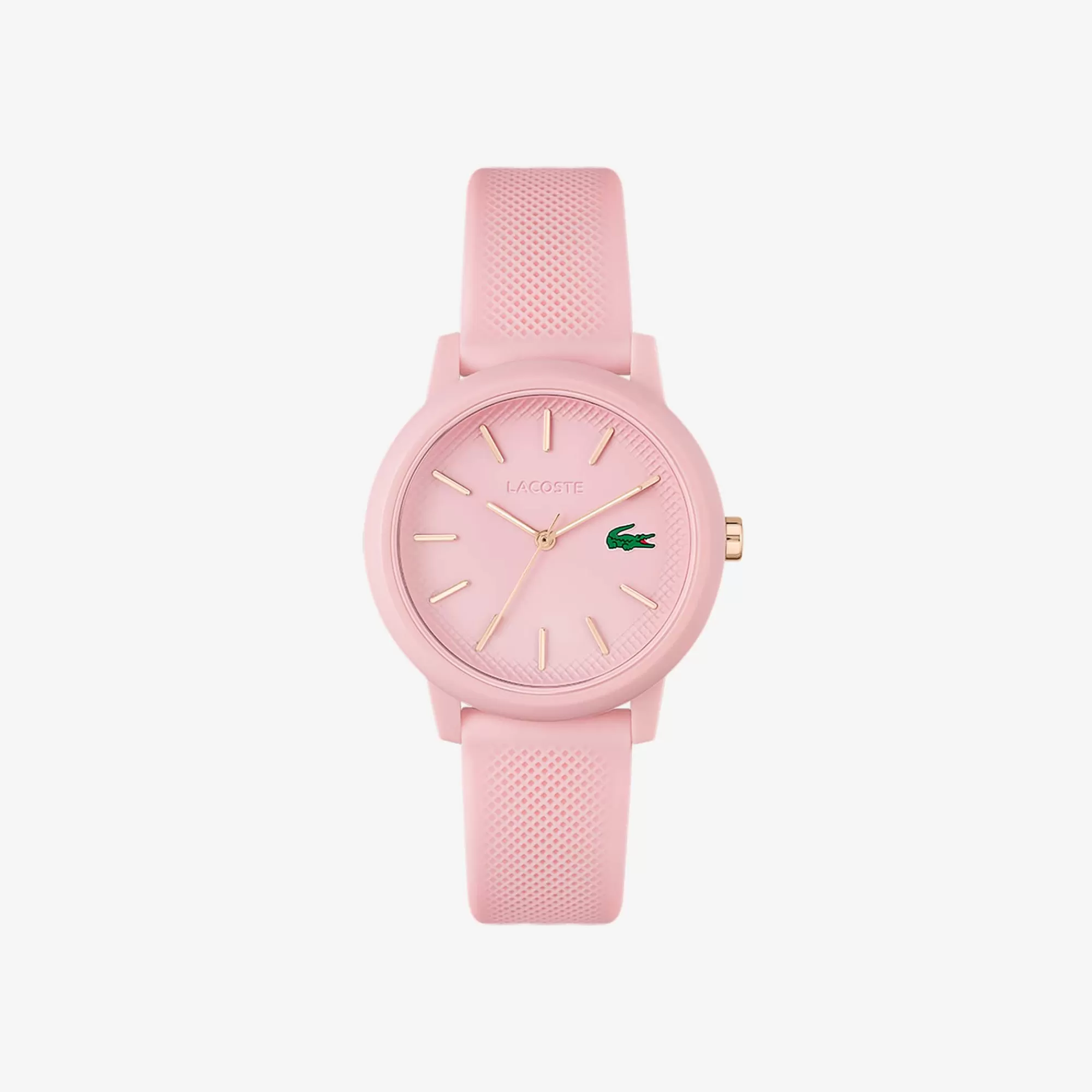 MULHER LACOSTE Relógios^Relógio .12.12 com pulseira de silicone rosa, para mulher