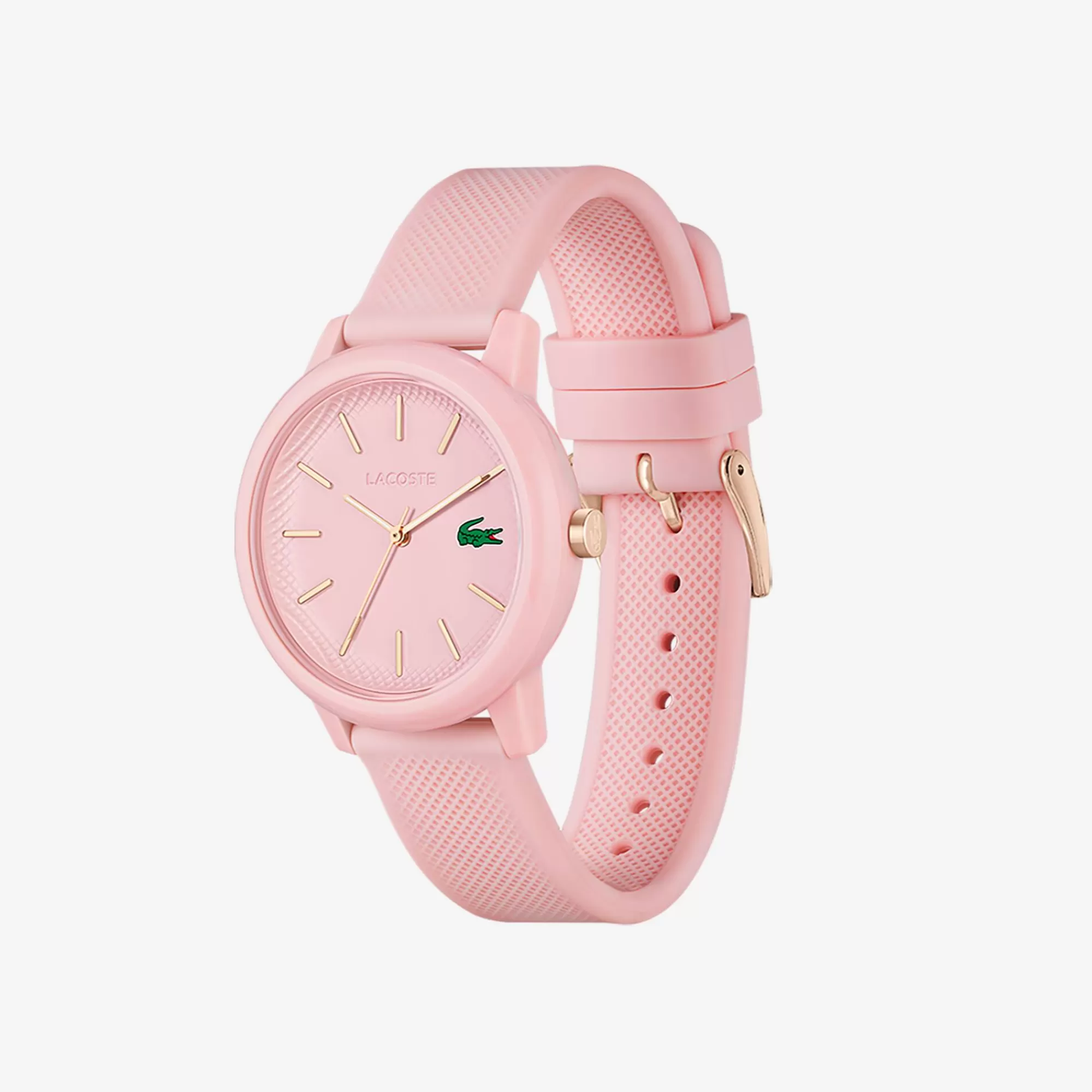 MULHER LACOSTE Relógios^Relógio .12.12 com pulseira de silicone rosa, para mulher