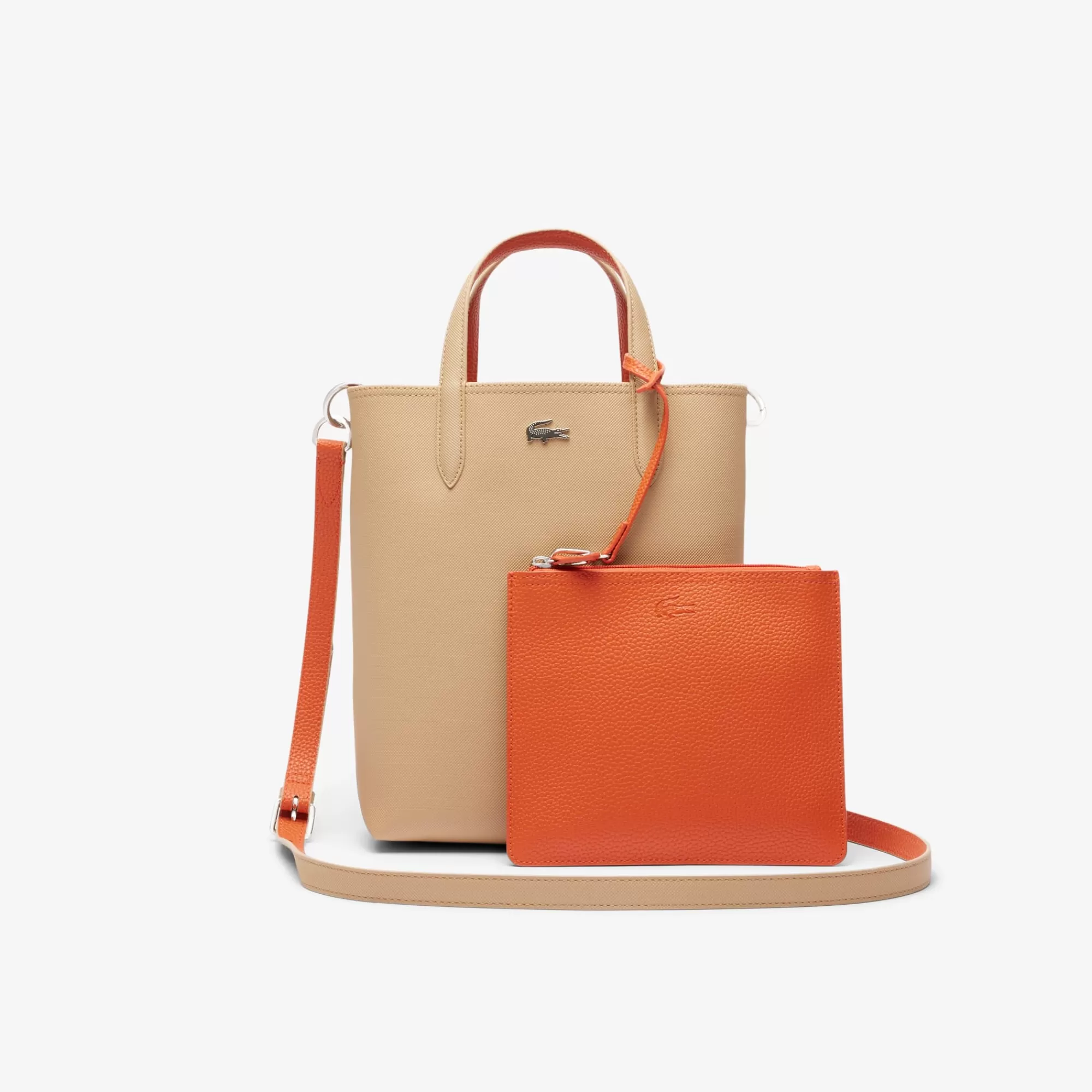 MULHER LACOSTE Malas^Saco Tote Reversível Vertical Anna