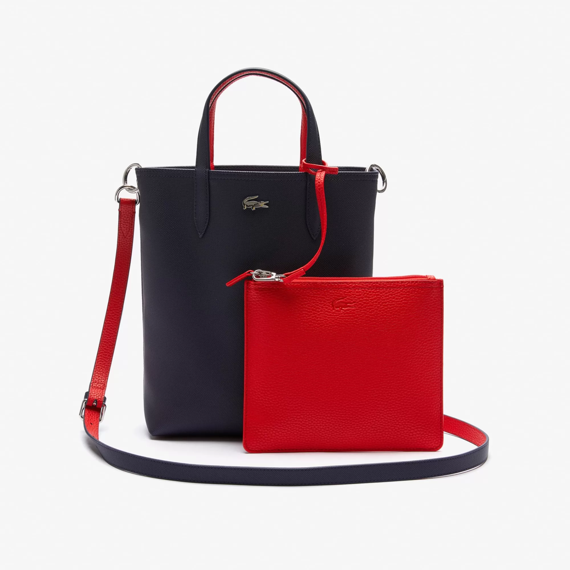 MULHER LACOSTE Malas^Saco Tote Reversível Vertical Anna