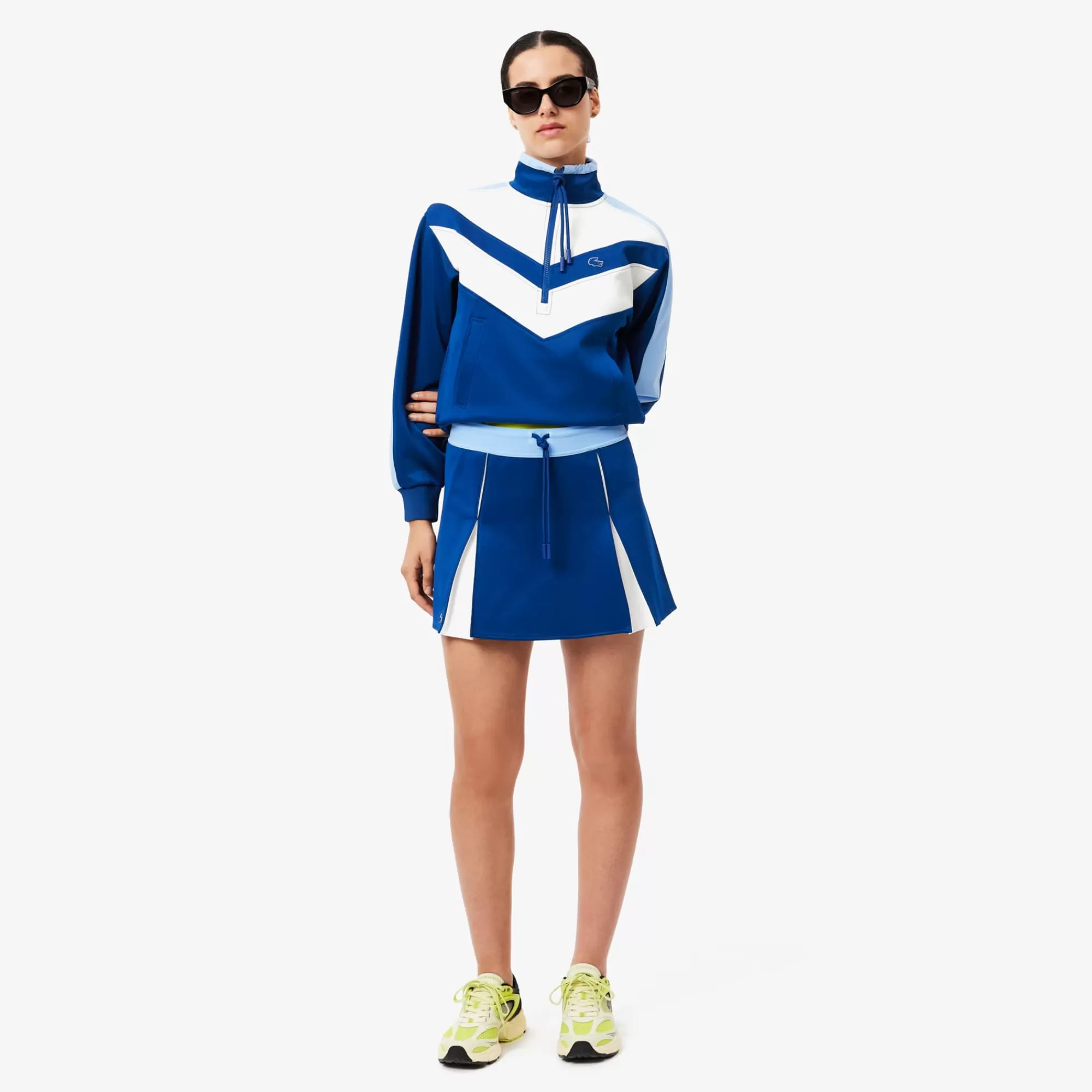 MULHER LACOSTE Vestidos & Saias^Saia Colorblock Ajustável em Interlock