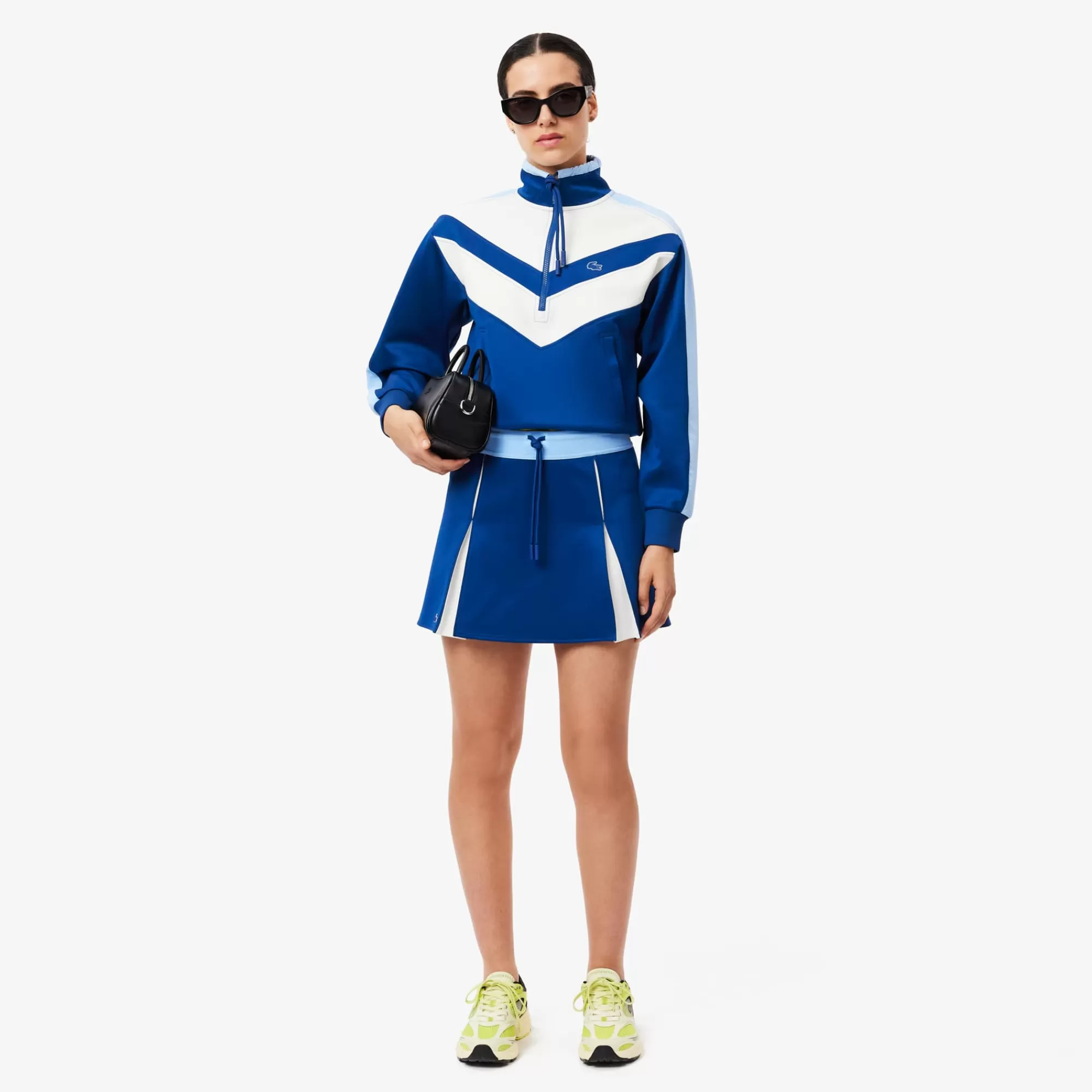 MULHER LACOSTE Vestidos & Saias^Saia Colorblock Ajustável em Interlock