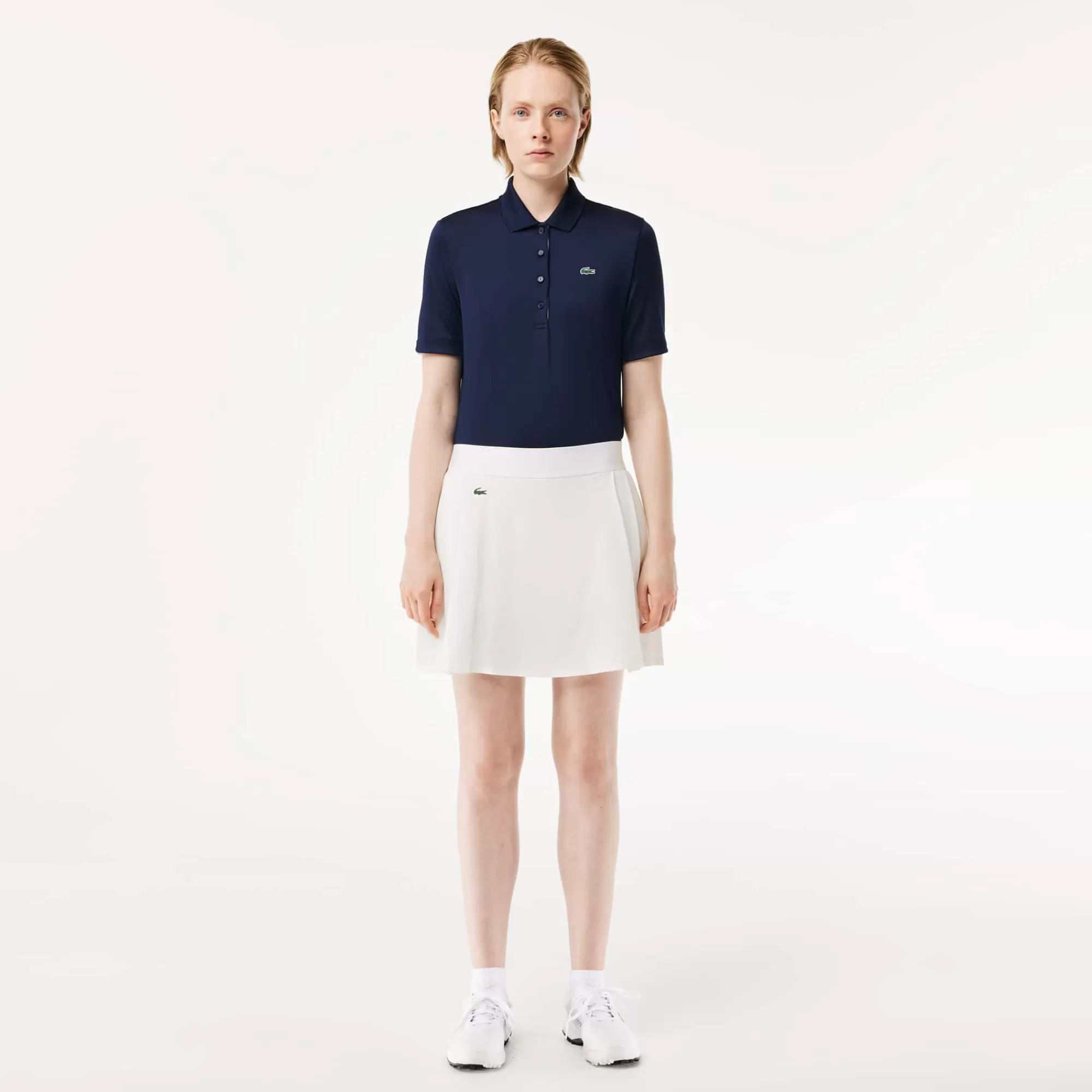 MULHER LACOSTE Golfe | Roupa Deportiva Mulher^Saia de Golf Elástica com Forro e Tecnologia Ultra-Dry
