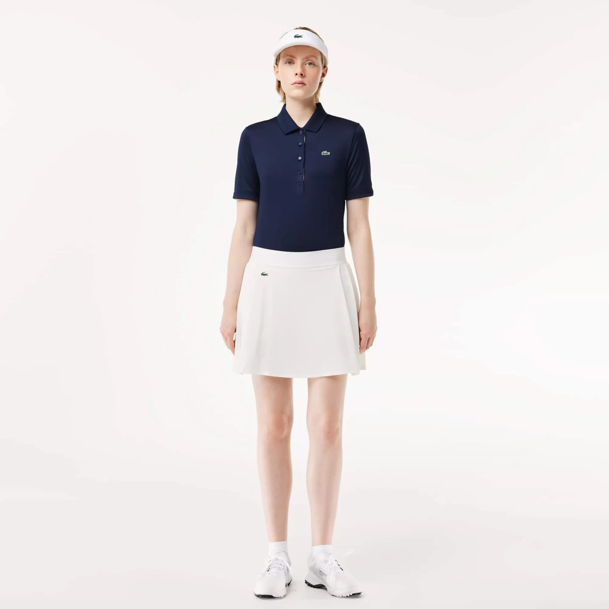 MULHER LACOSTE Golfe | Roupa Deportiva Mulher^Saia de Golf Elástica com Forro e Tecnologia Ultra-Dry