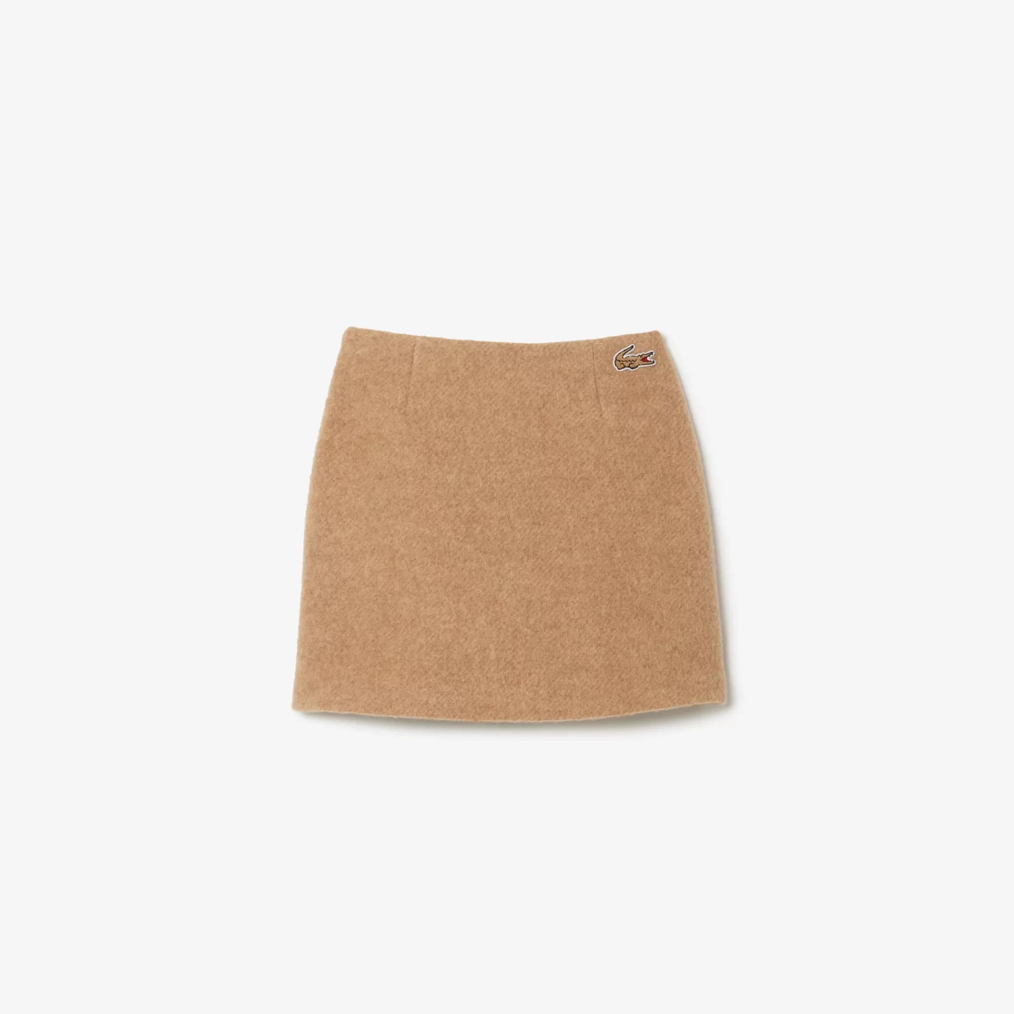 MULHER LACOSTE Vestidos & Saias^Saia de Lã Pura Corte Straight Cut