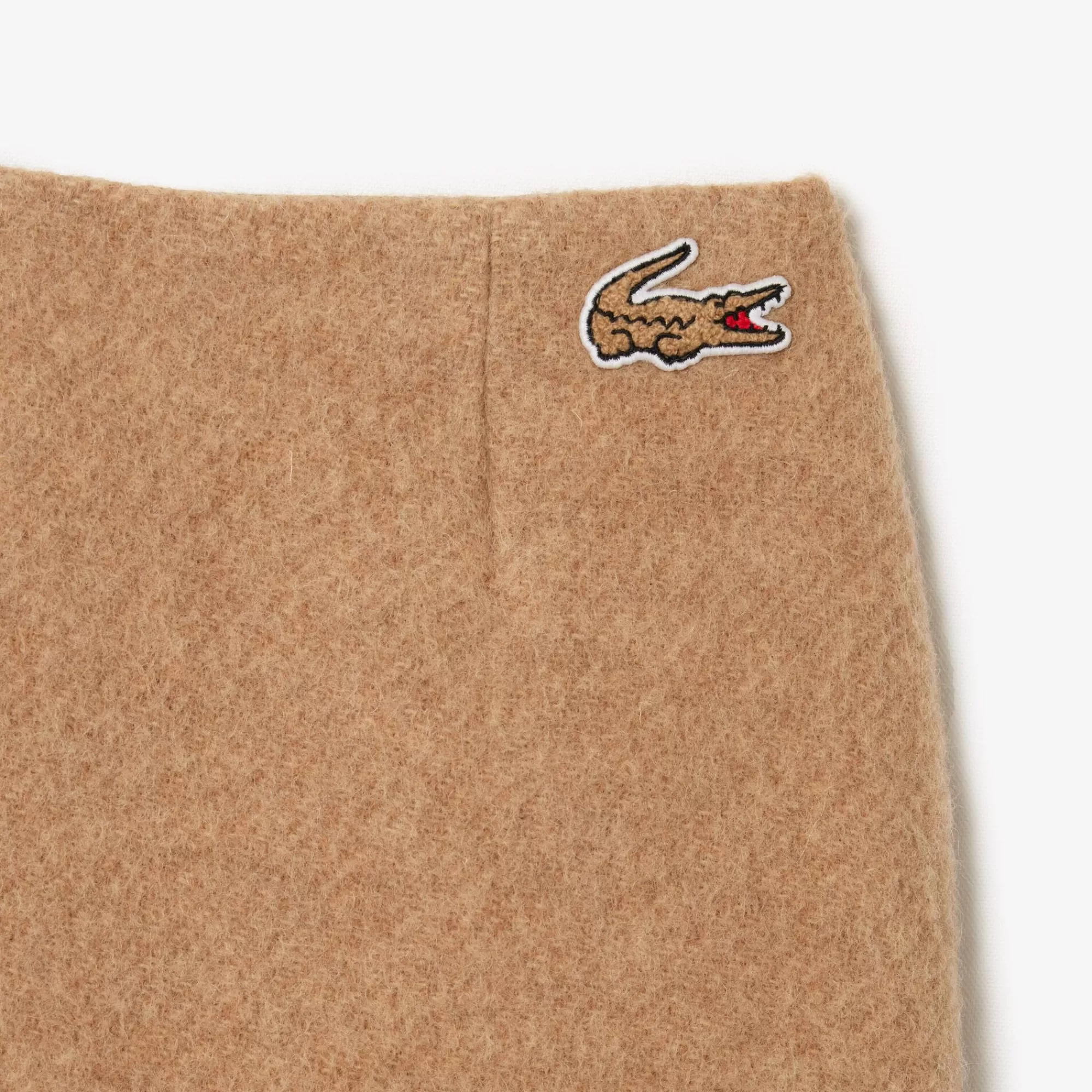 MULHER LACOSTE Vestidos & Saias^Saia de Lã Pura Corte Straight Cut