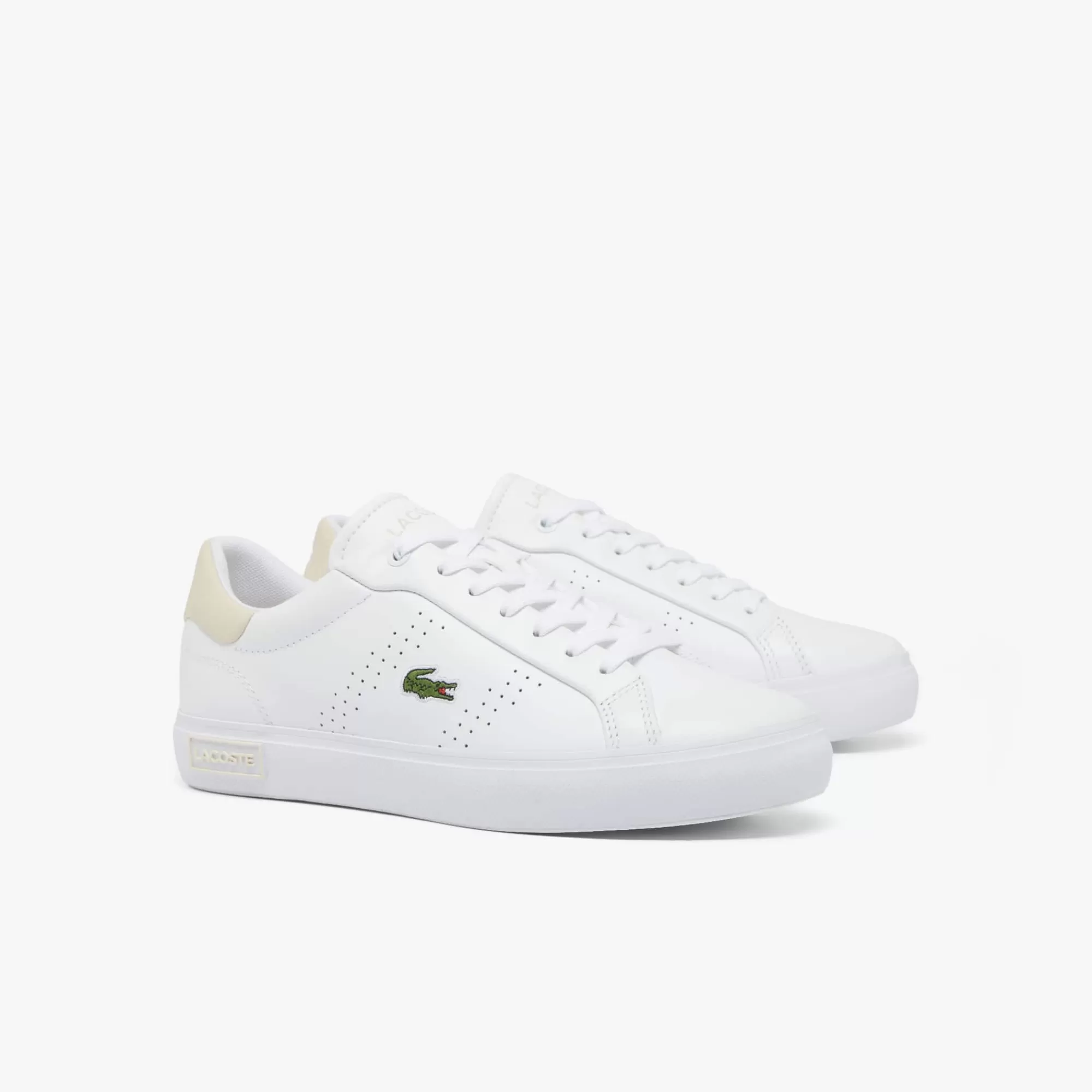 MULHER LACOSTE Sapatilhas^Sapatilhas Powercourt 2.0 em Pele para Mulher