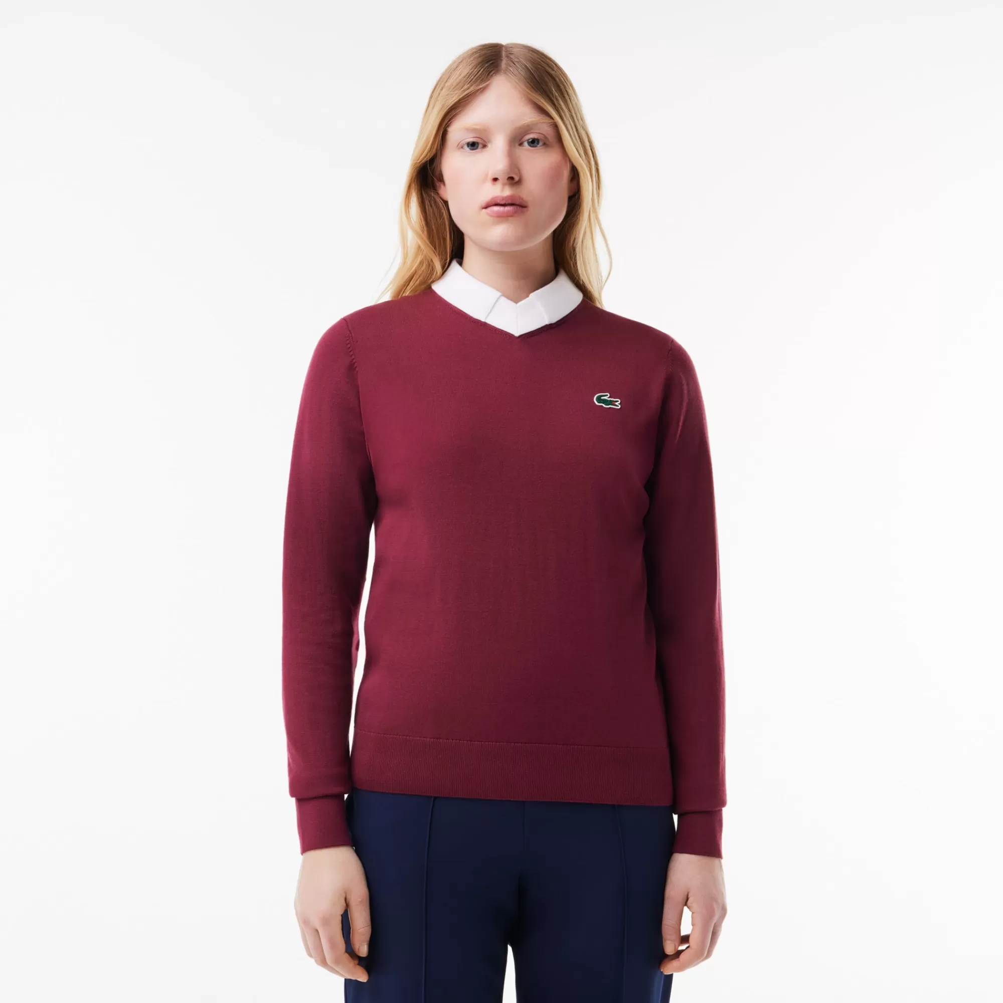 MULHER LACOSTE Golfe | Roupa Deportiva Mulher^Sweater de Golf em Algodão Pima e Malha Técnica