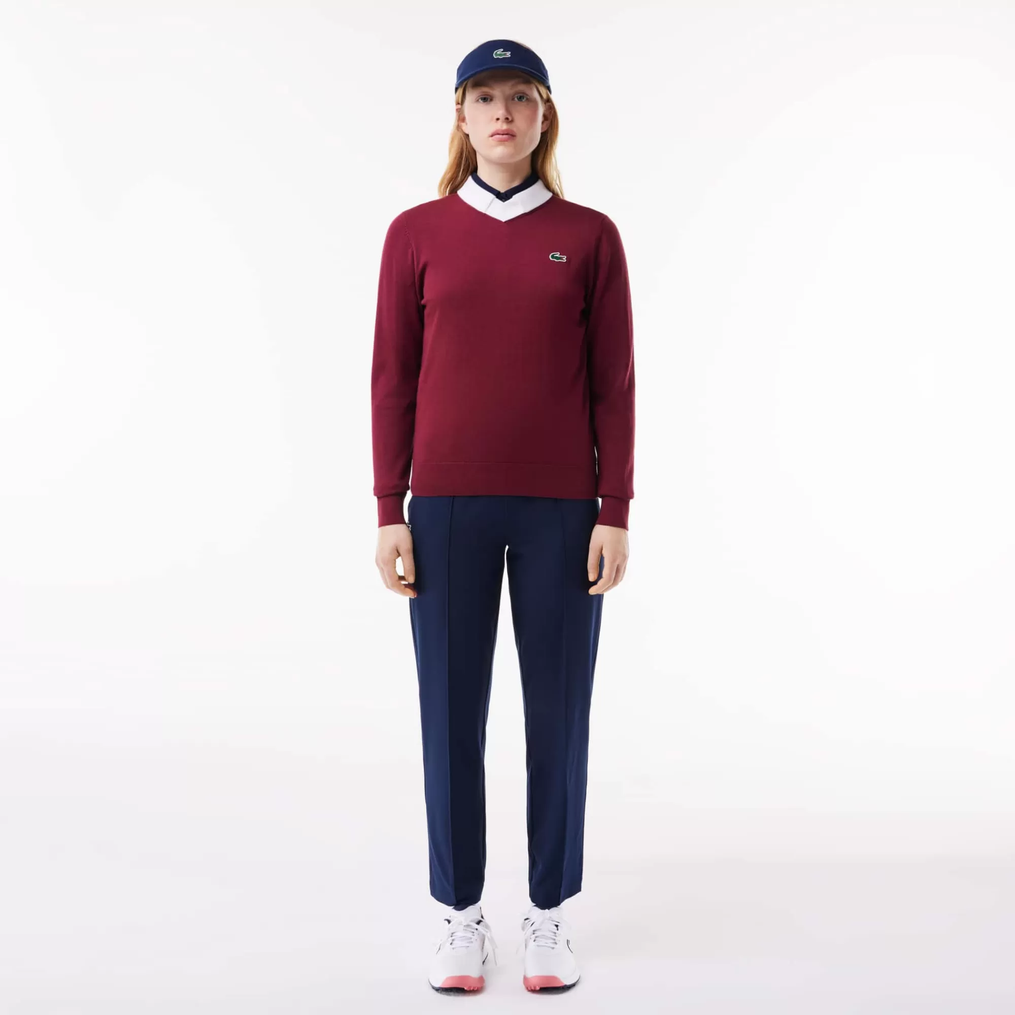 MULHER LACOSTE Golfe | Roupa Deportiva Mulher^Sweater de Golf em Algodão Pima e Malha Técnica