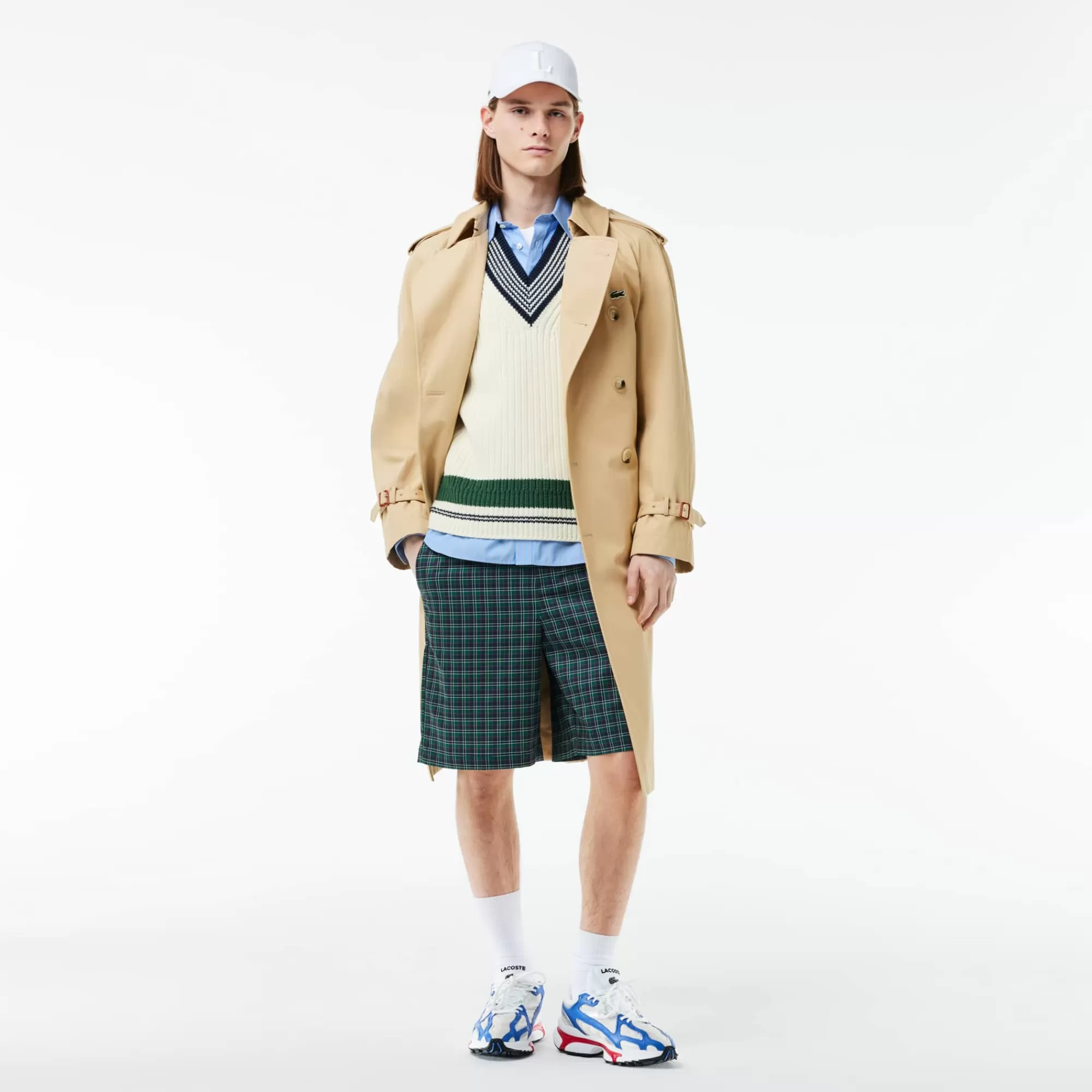 MULHER LACOSTE Malhas | Malhas^Sweater de Ténis de Algodão Grosso com Emblema em Contraste