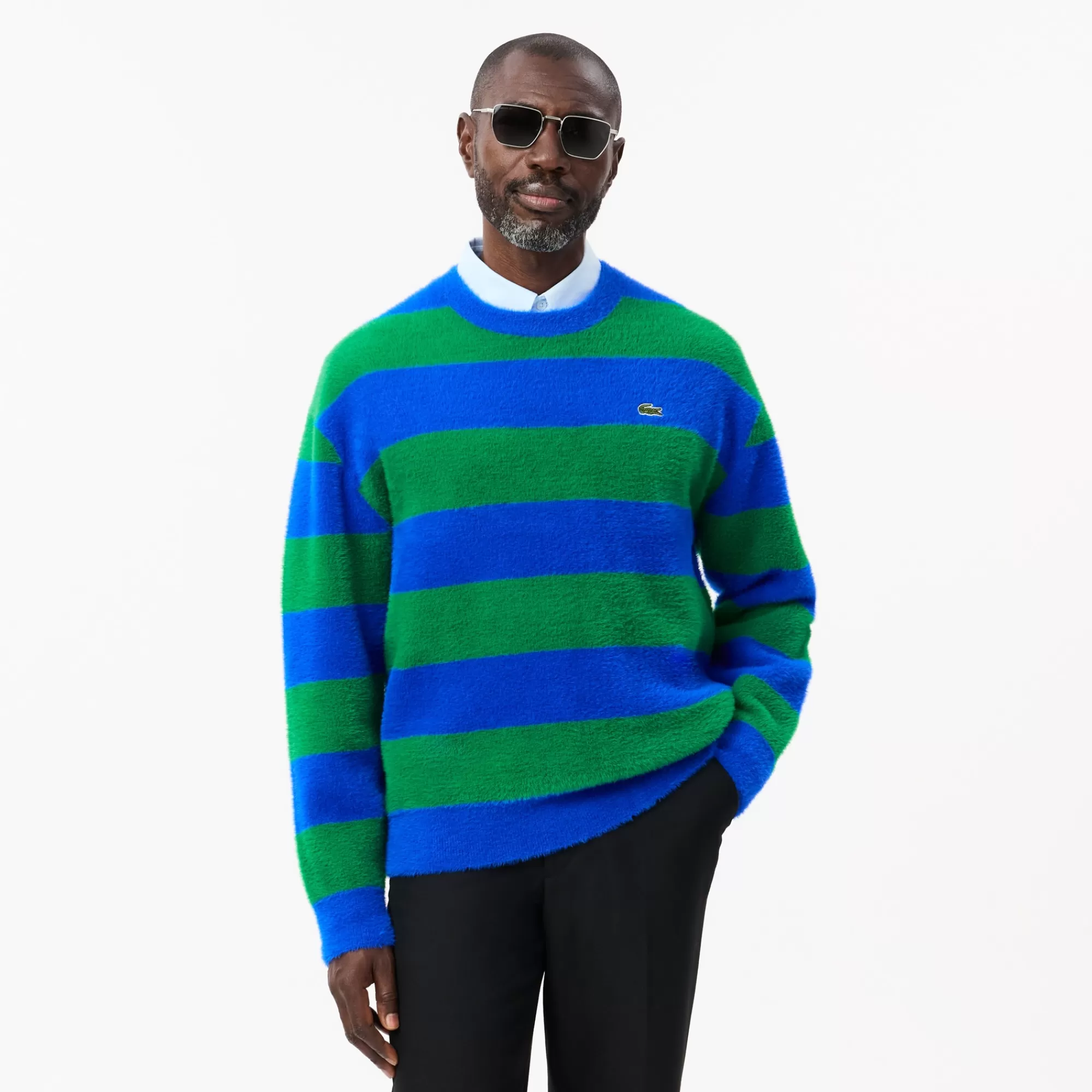 LACOSTE Malhas^Sweater Felpuda de Malha Relaxed Fit