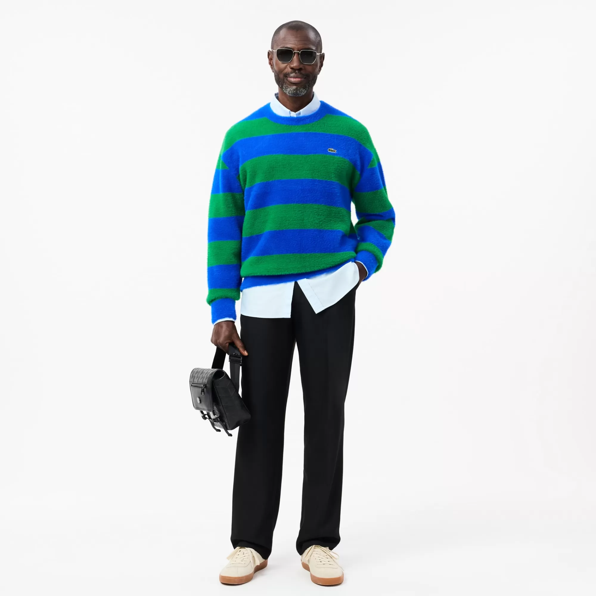 LACOSTE Malhas^Sweater Felpuda de Malha Relaxed Fit