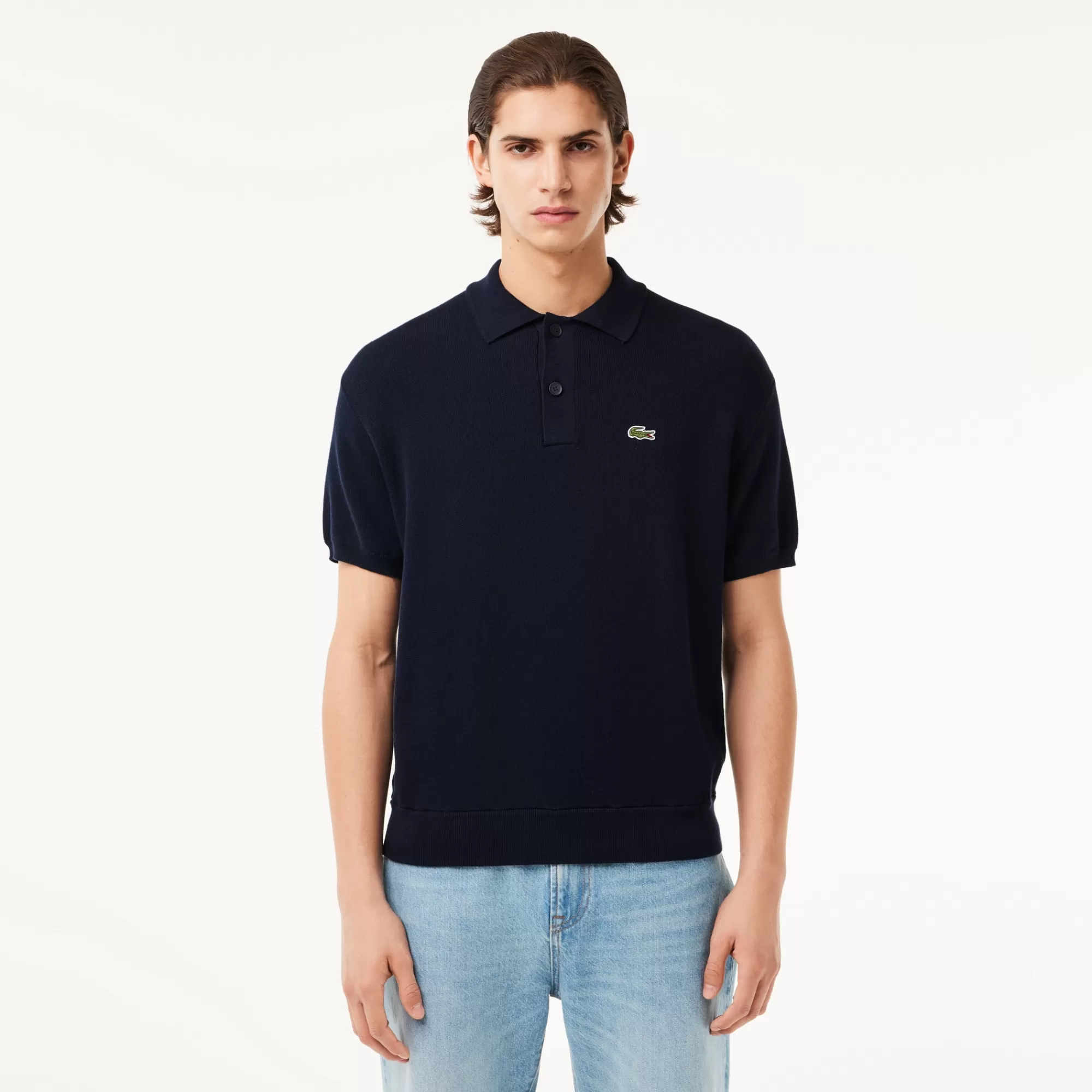 LACOSTE Malhas | Polos^Sweater Polo de Algodão Relaxed Fit