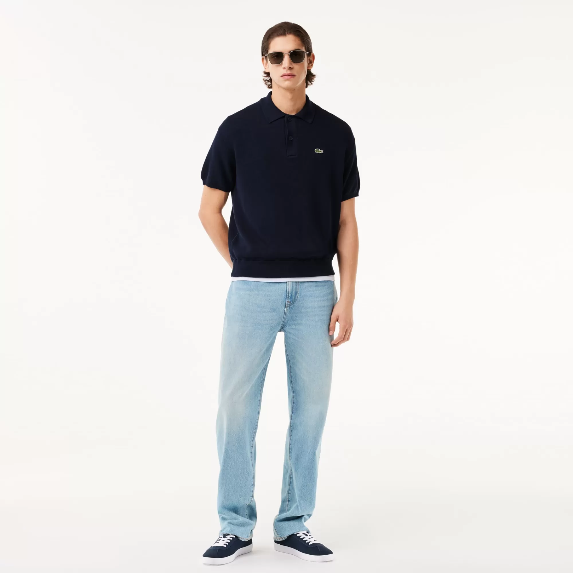 LACOSTE Malhas | Polos^Sweater Polo de Algodão Relaxed Fit