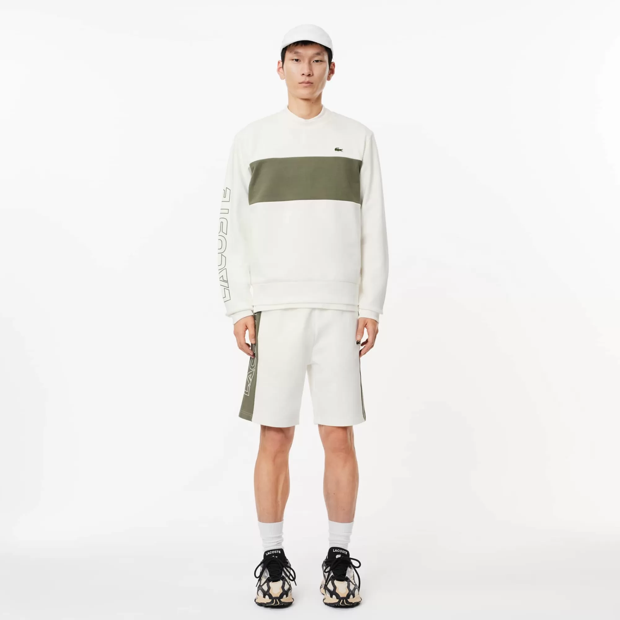 LACOSTE Sweatshirt^Sweatshirt Colorblock com Gola Redonda