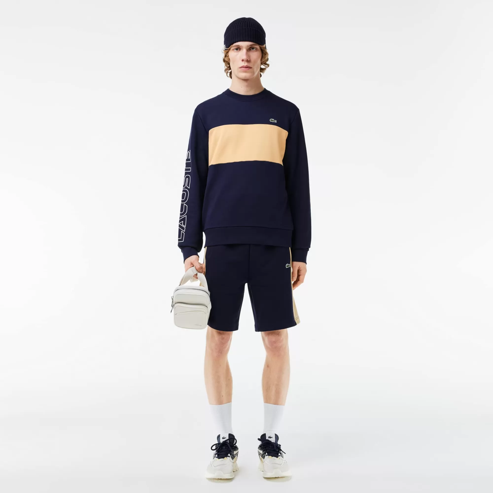 LACOSTE Sweatshirt^Sweatshirt Colorblock com Gola Redonda